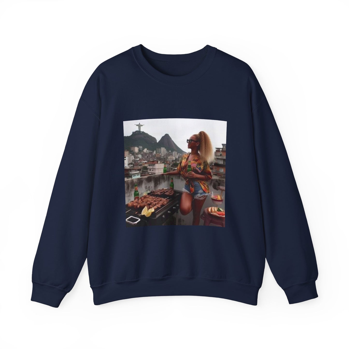 Bey Churras in Favela Series Unisex Crewneck Sweatshirt