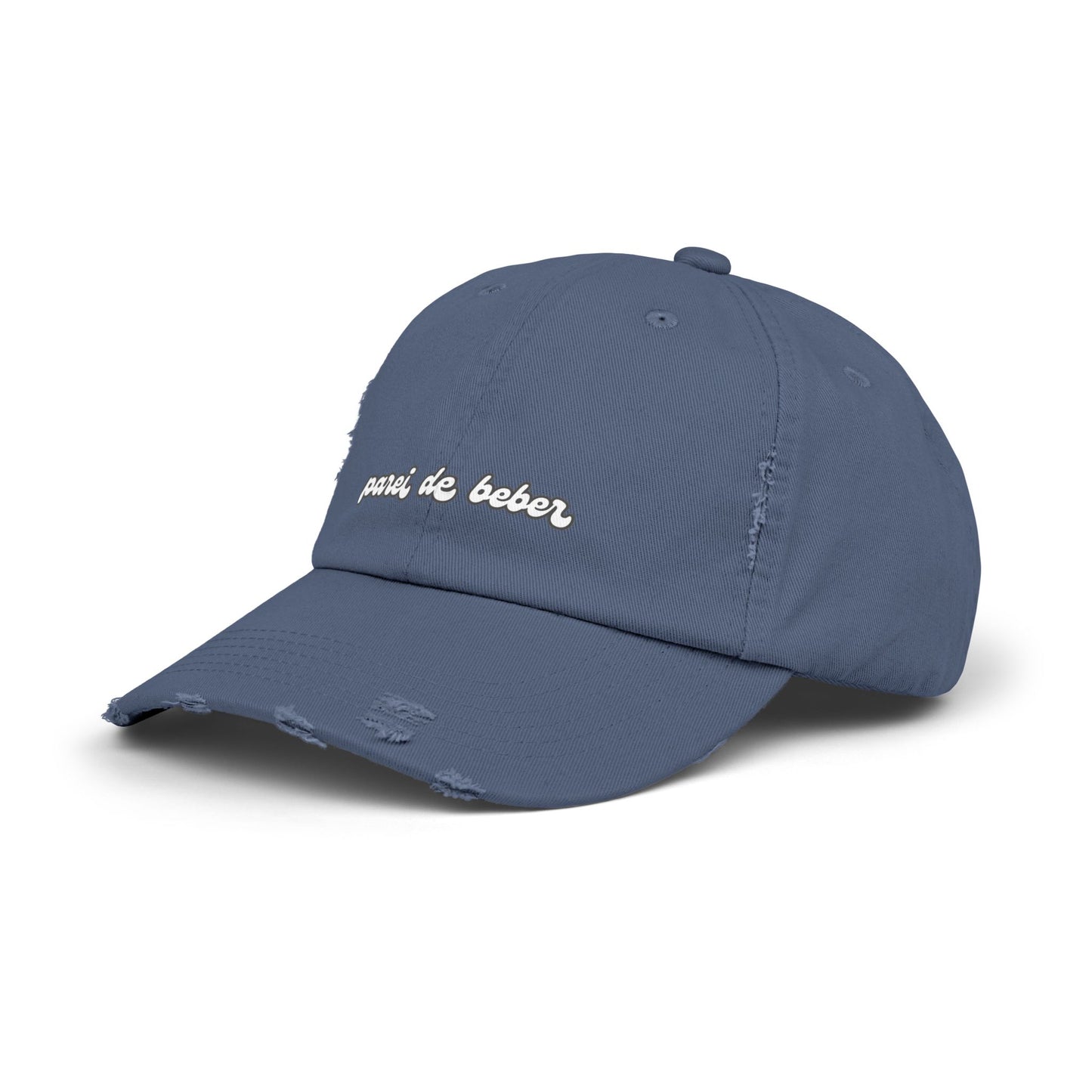 Parei De Beber Hat Distressed Cap Brazil Quotes