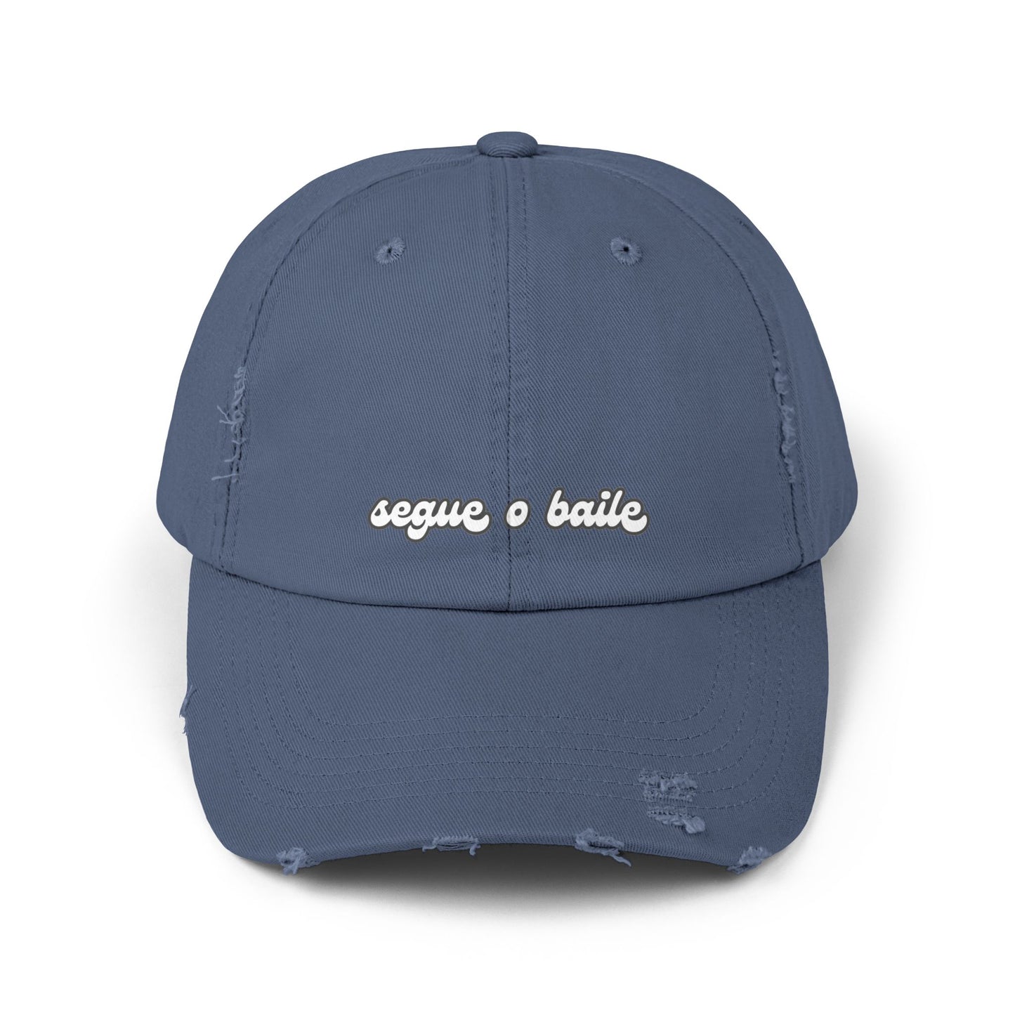 Segue o Baile Hat Distressed Cap Brazil Quotes