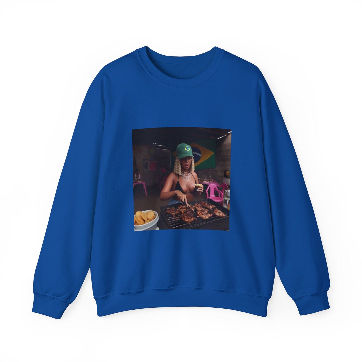 Bey Churras in Favela Series Unisex Crewneck Sweatshirt