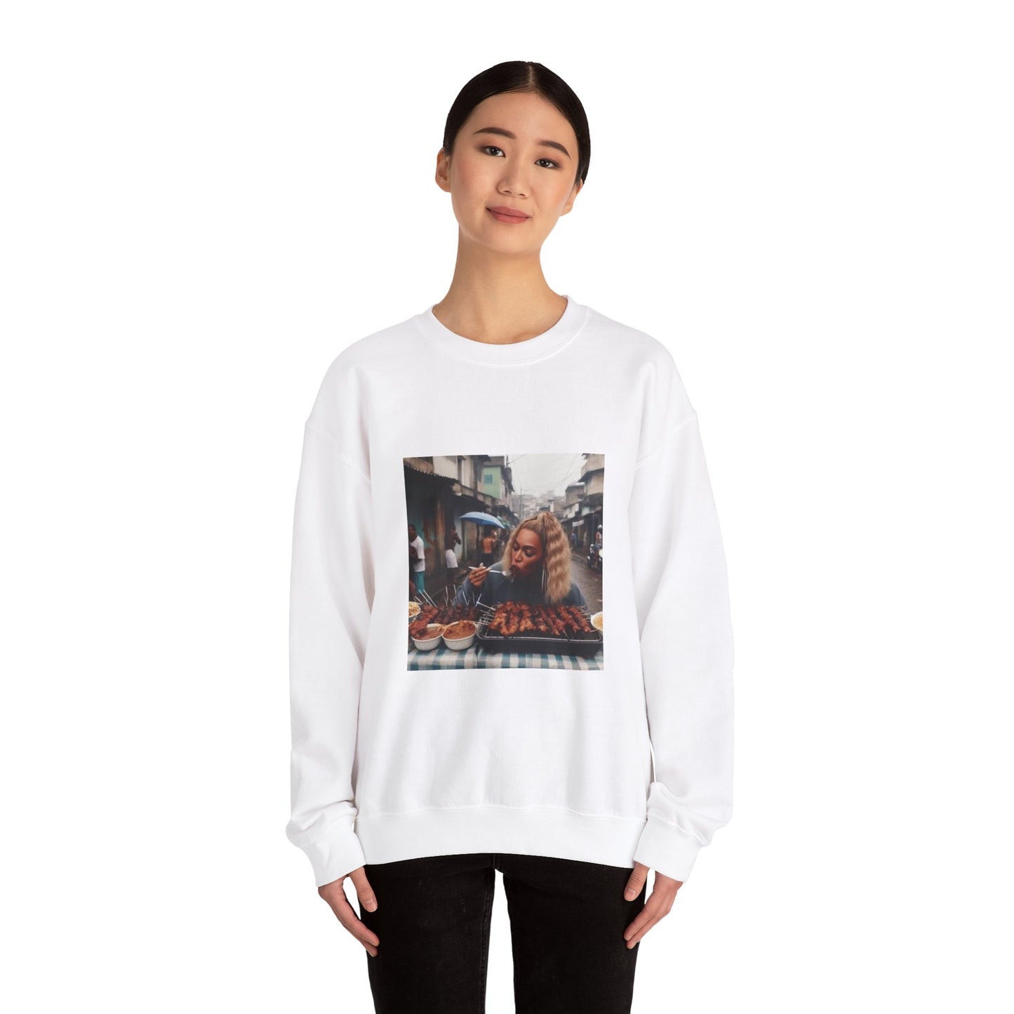 Bey Churras in Favela Series Unisex Crewneck Sweatshirt