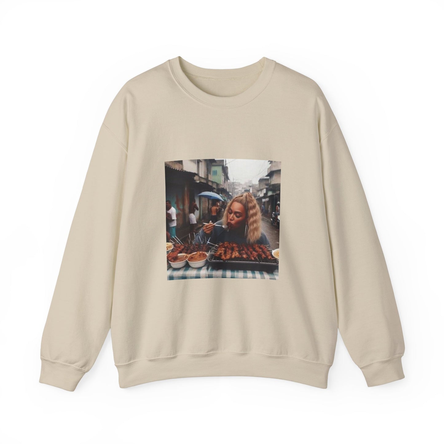 Bey Churras in Favela Series Unisex Crewneck Sweatshirt