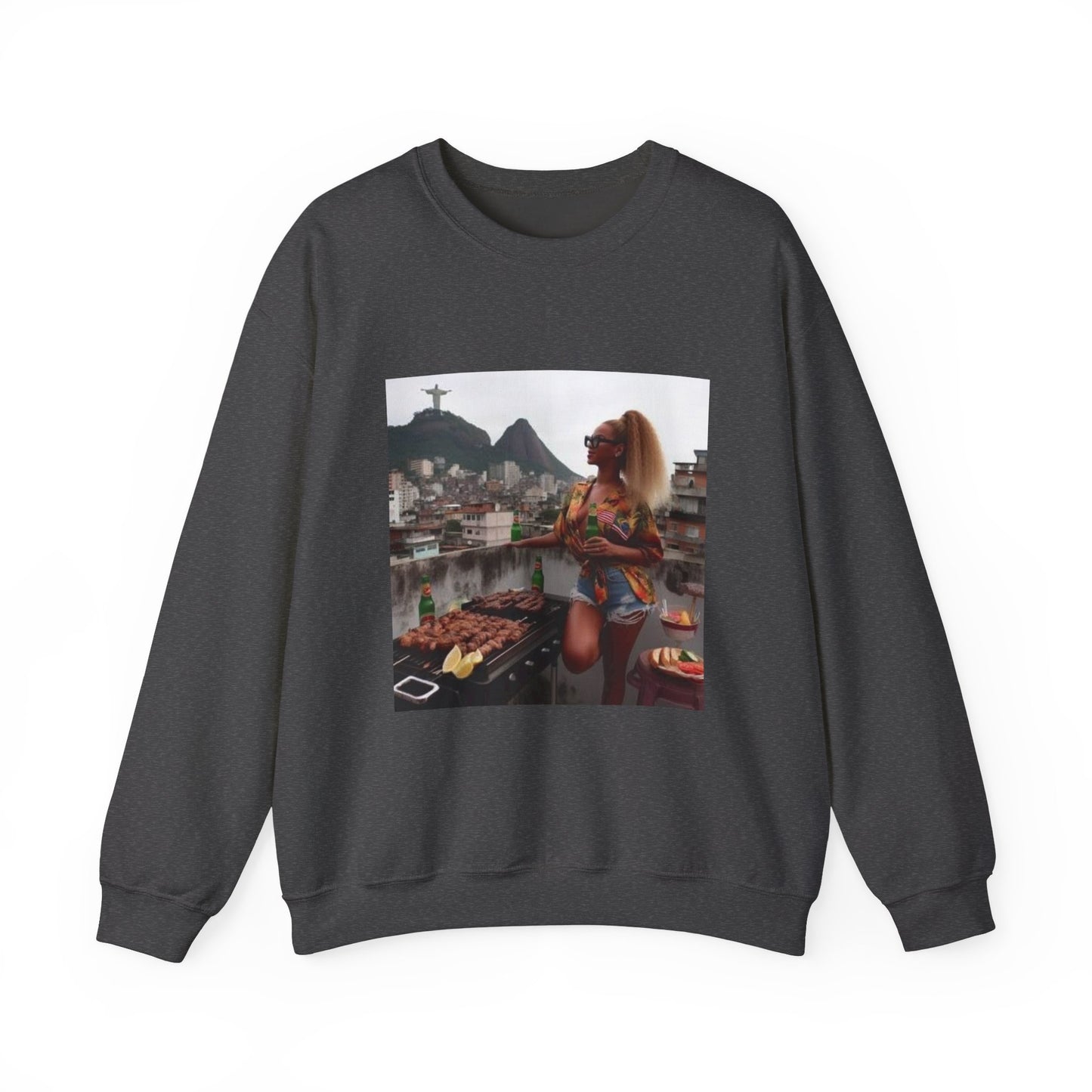 Bey Churras in Favela Series Unisex Crewneck Sweatshirt