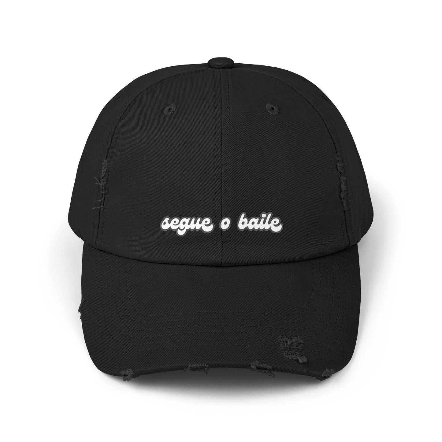 Segue o Baile Hat Distressed Cap Brazil Quotes