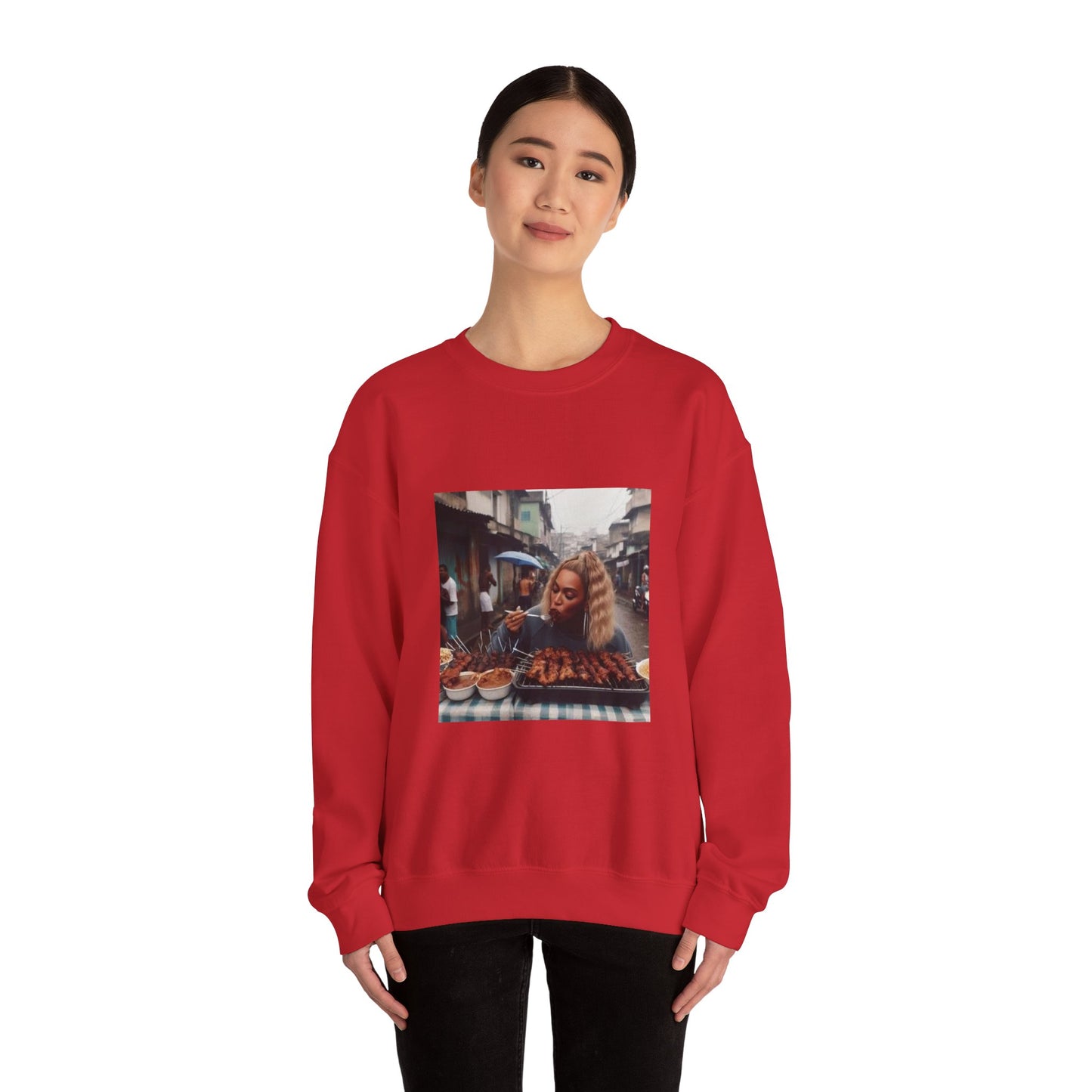 Bey Churras in Favela Series Unisex Crewneck Sweatshirt