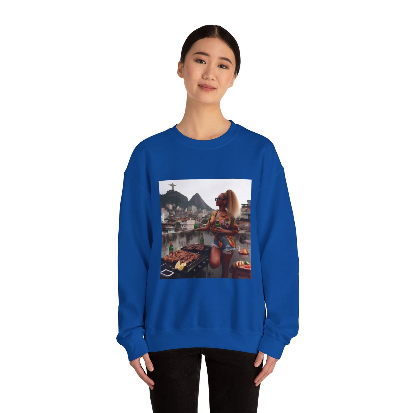 Bey Churras in Favela Series Unisex Crewneck Sweatshirt