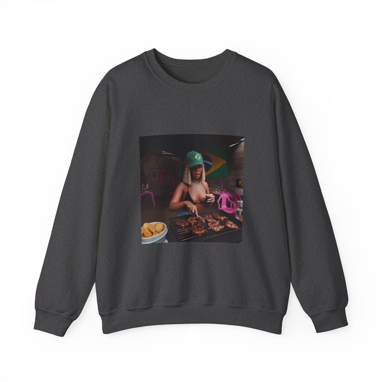 Bey Churras in Favela Series Unisex Crewneck Sweatshirt