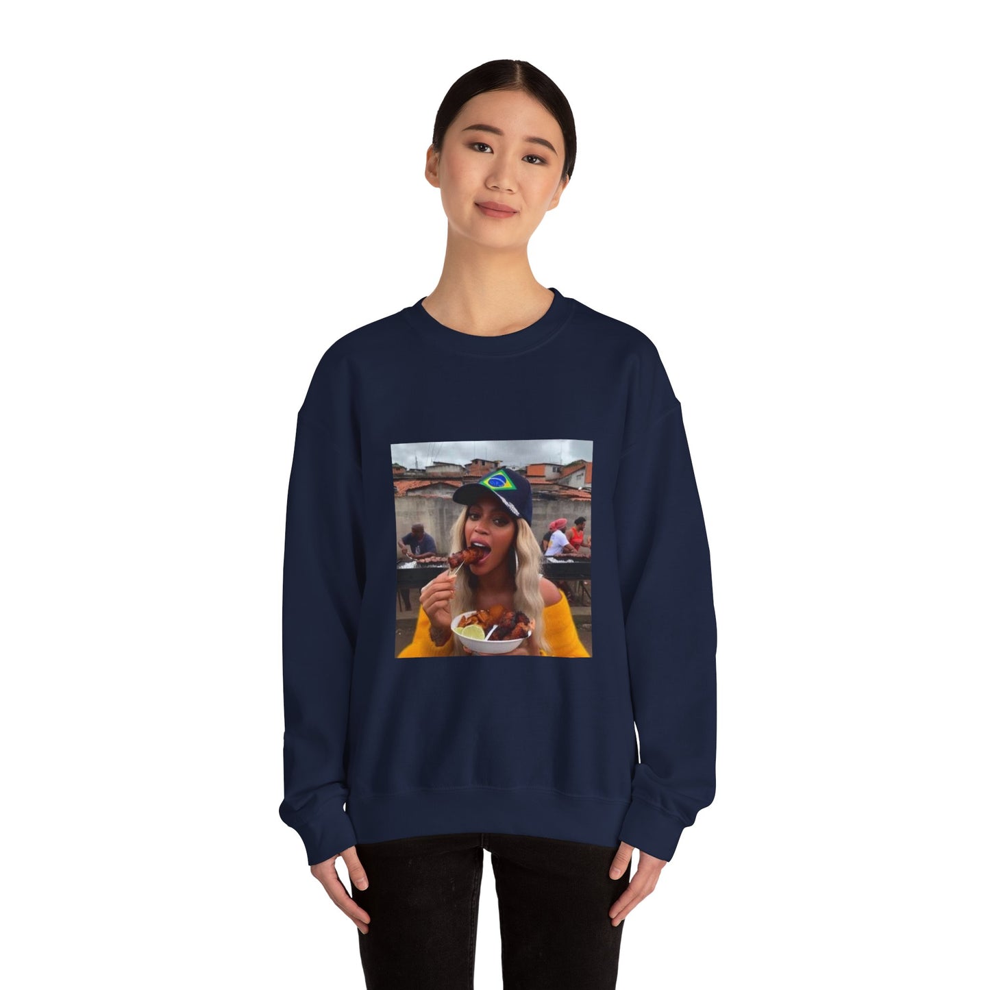 Bey Churras in Favela Series Unisex Crewneck Sweatshirt