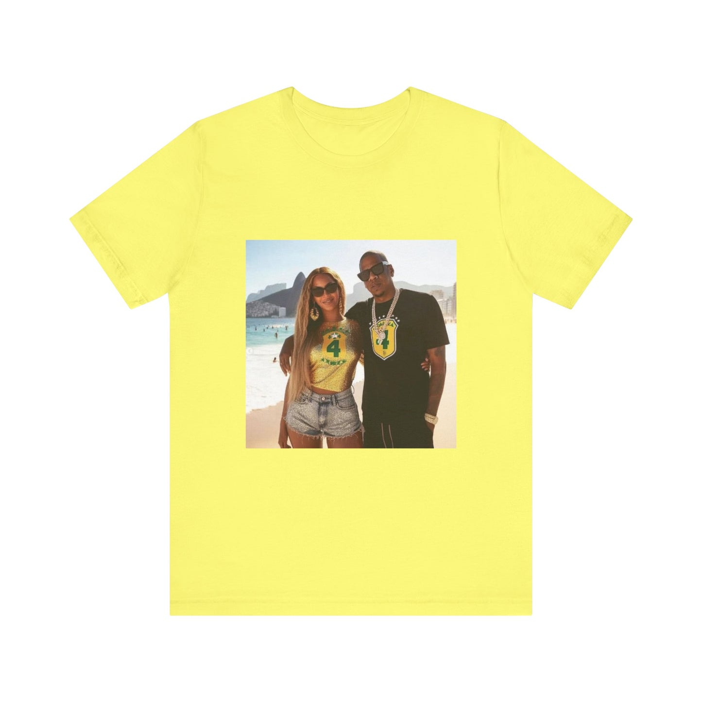 Bey and Jay in Rio Unisex Short Sleeve Tee