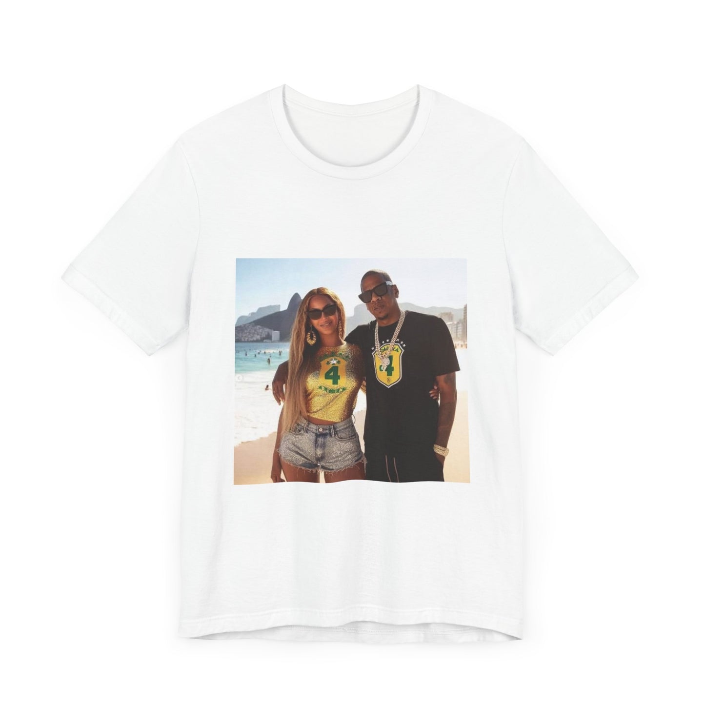 Bey and Jay in Rio Unisex Short Sleeve Tee