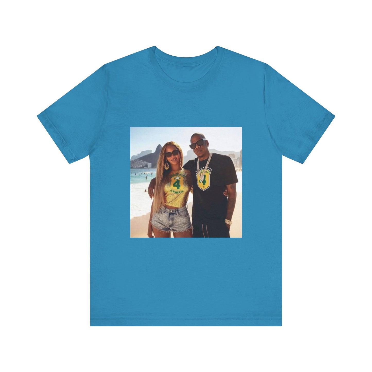 Bey and Jay in Rio Unisex Short Sleeve Tee