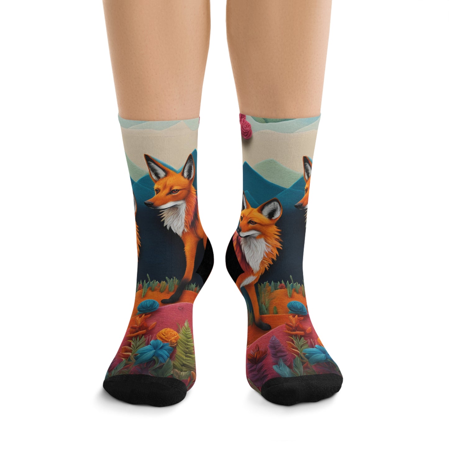 Mained Wolf Lobo Guara Socks