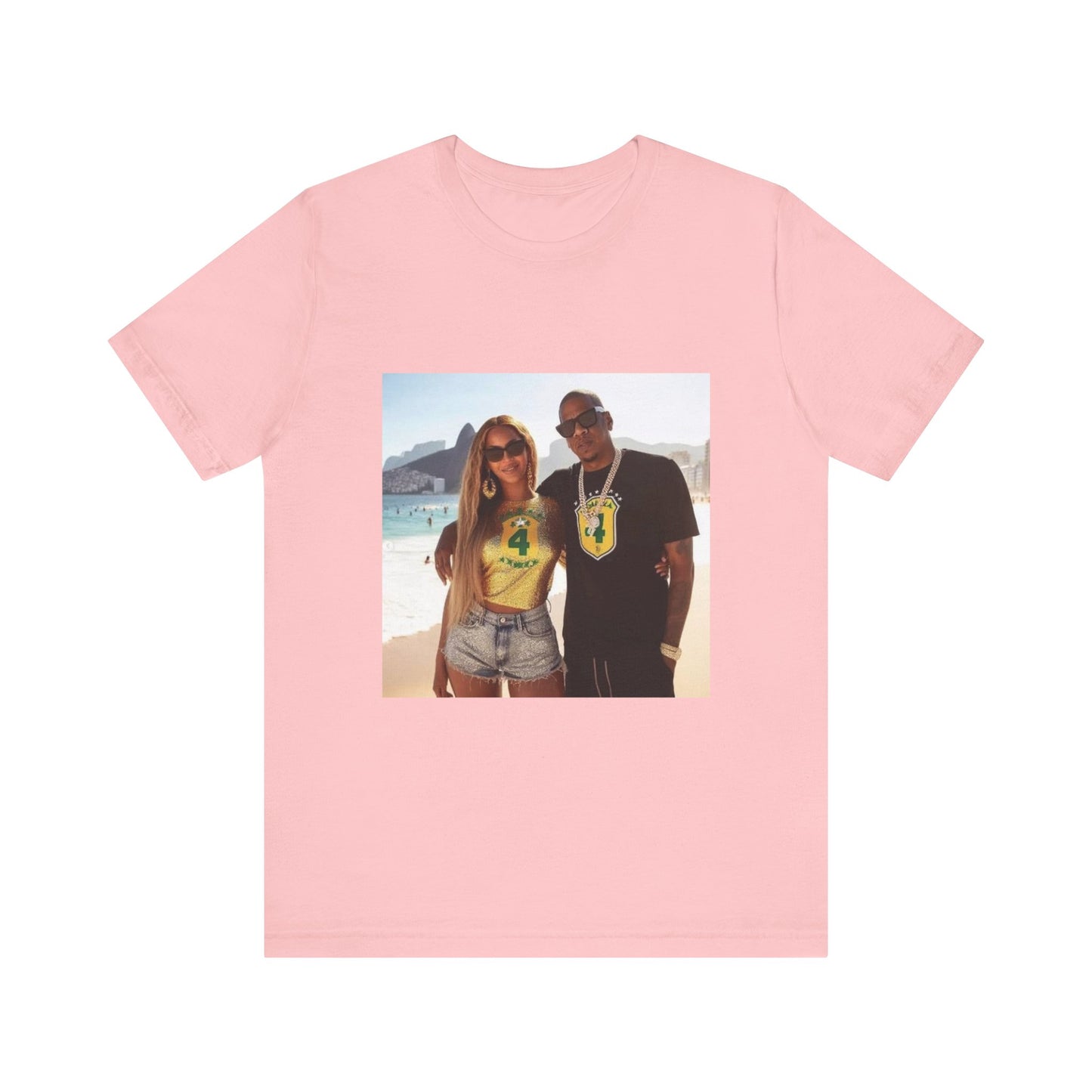 Bey and Jay in Rio Unisex Short Sleeve Tee