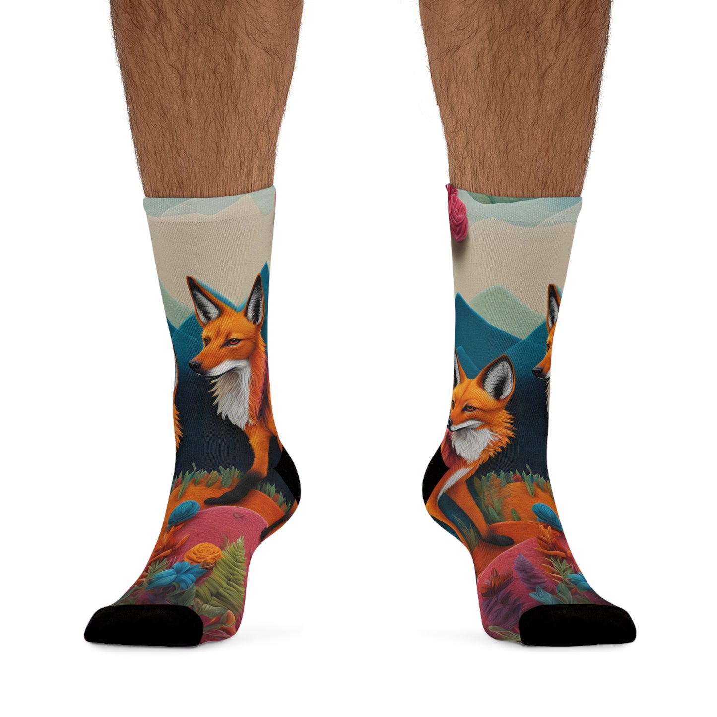 Mained Wolf Lobo Guara Socks