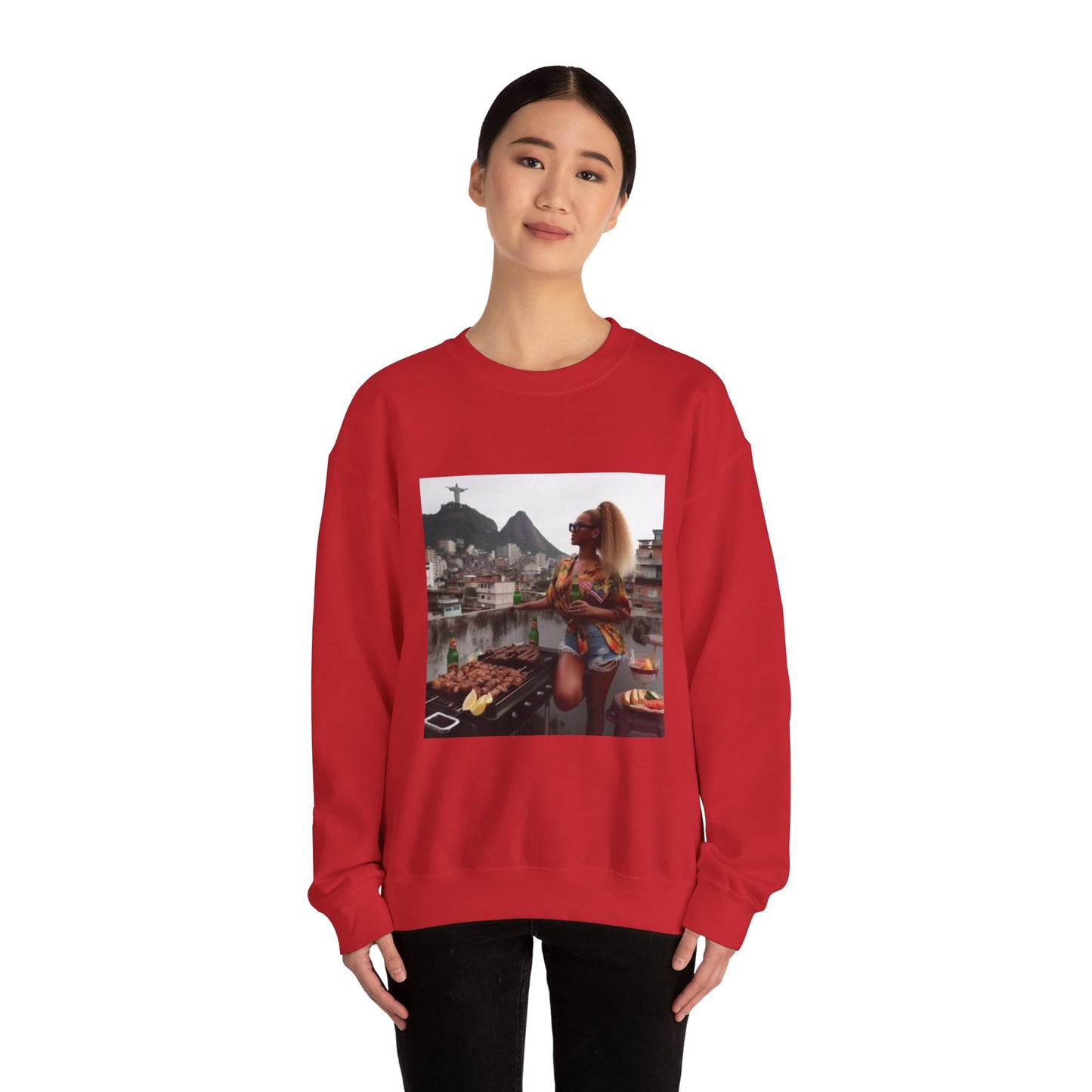 Bey Churras in Favela Series Unisex Crewneck Sweatshirt