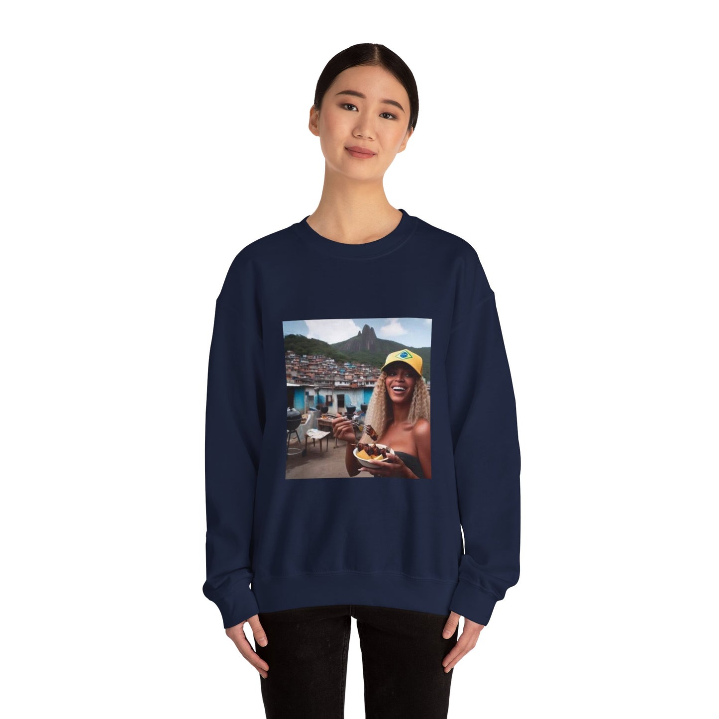 Bey Churras in Favela Series Unisex Crewneck Sweatshirt