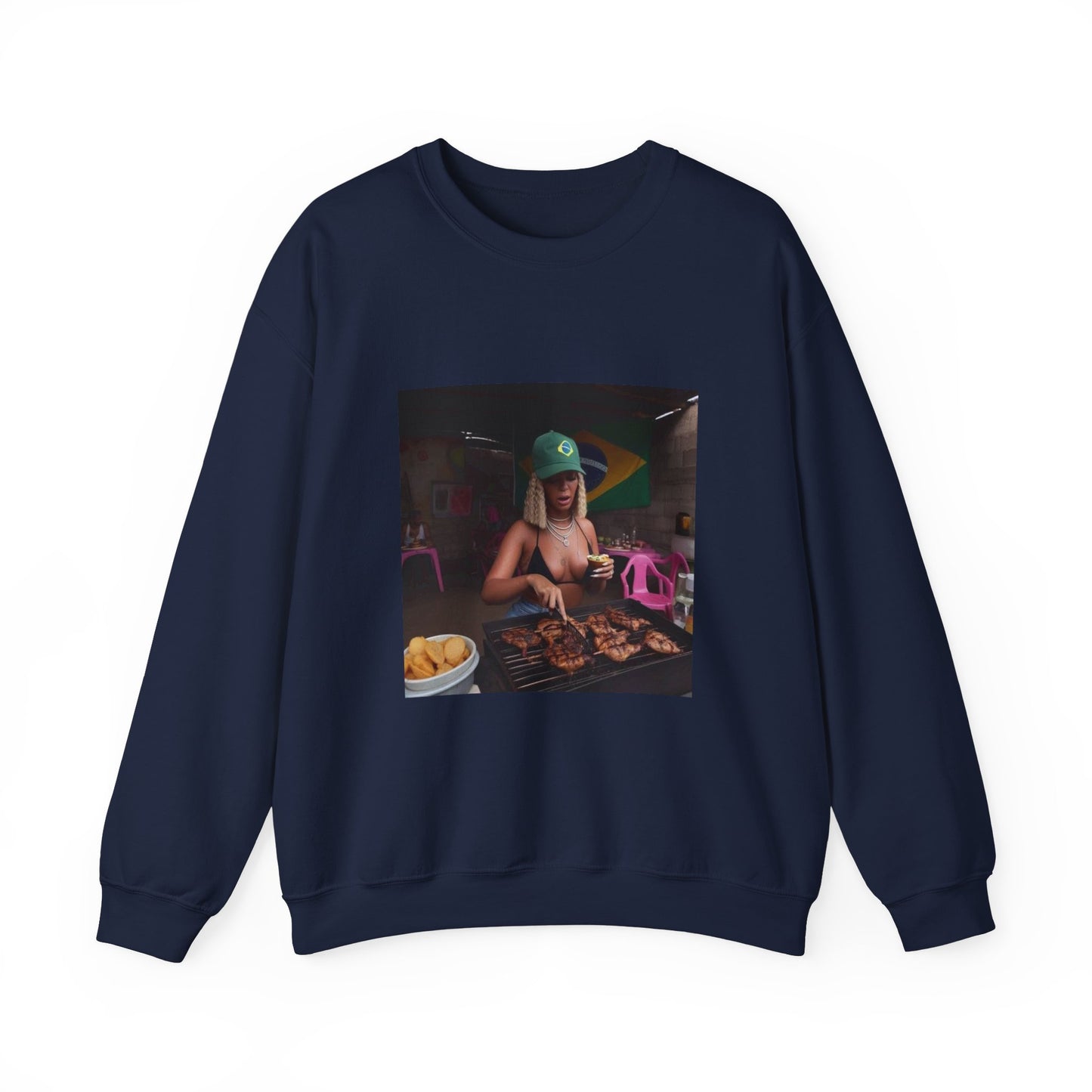 Bey Churras in Favela Series Unisex Crewneck Sweatshirt