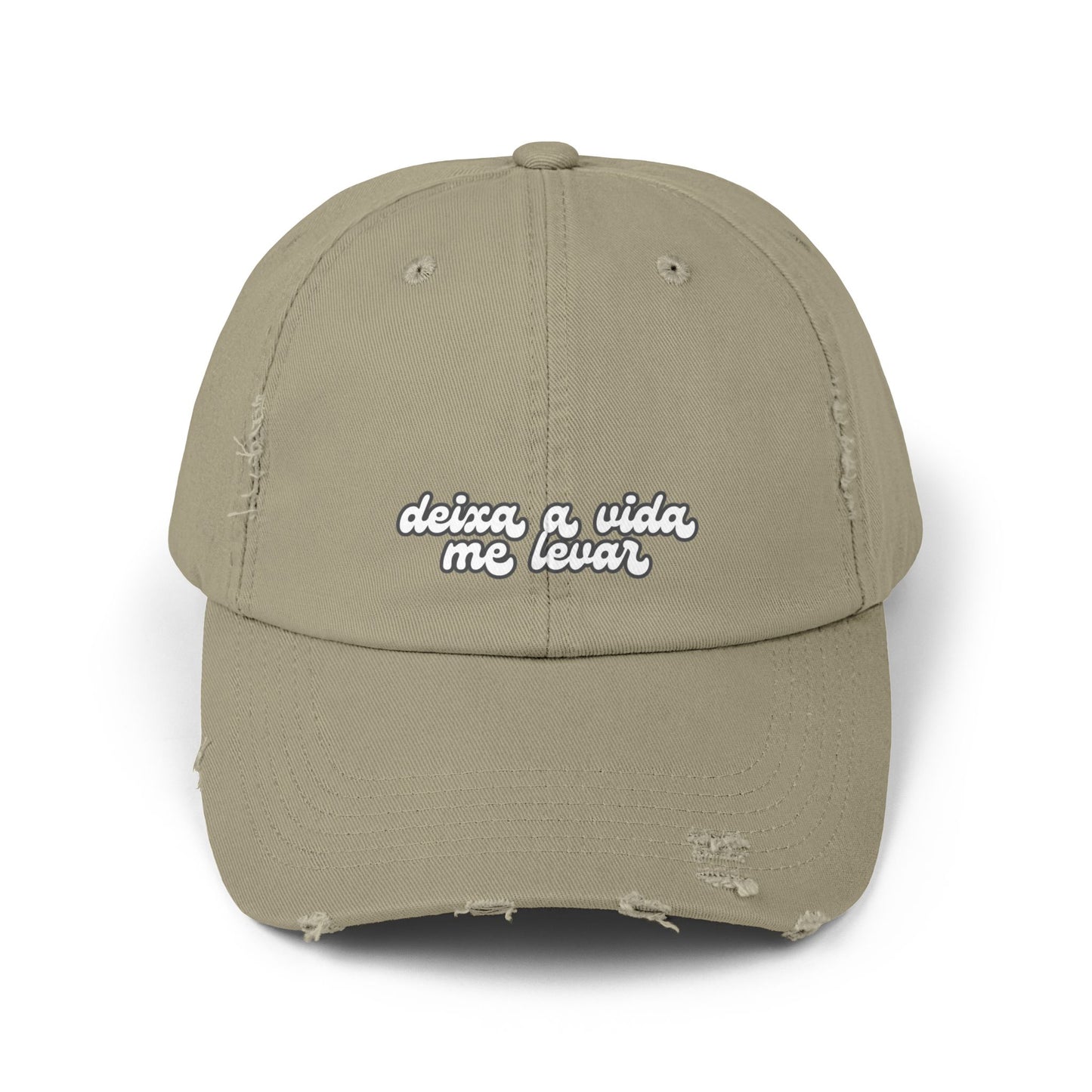 Deixa a Vida Me Levar Hat Distressed Cap Brazil Quotes