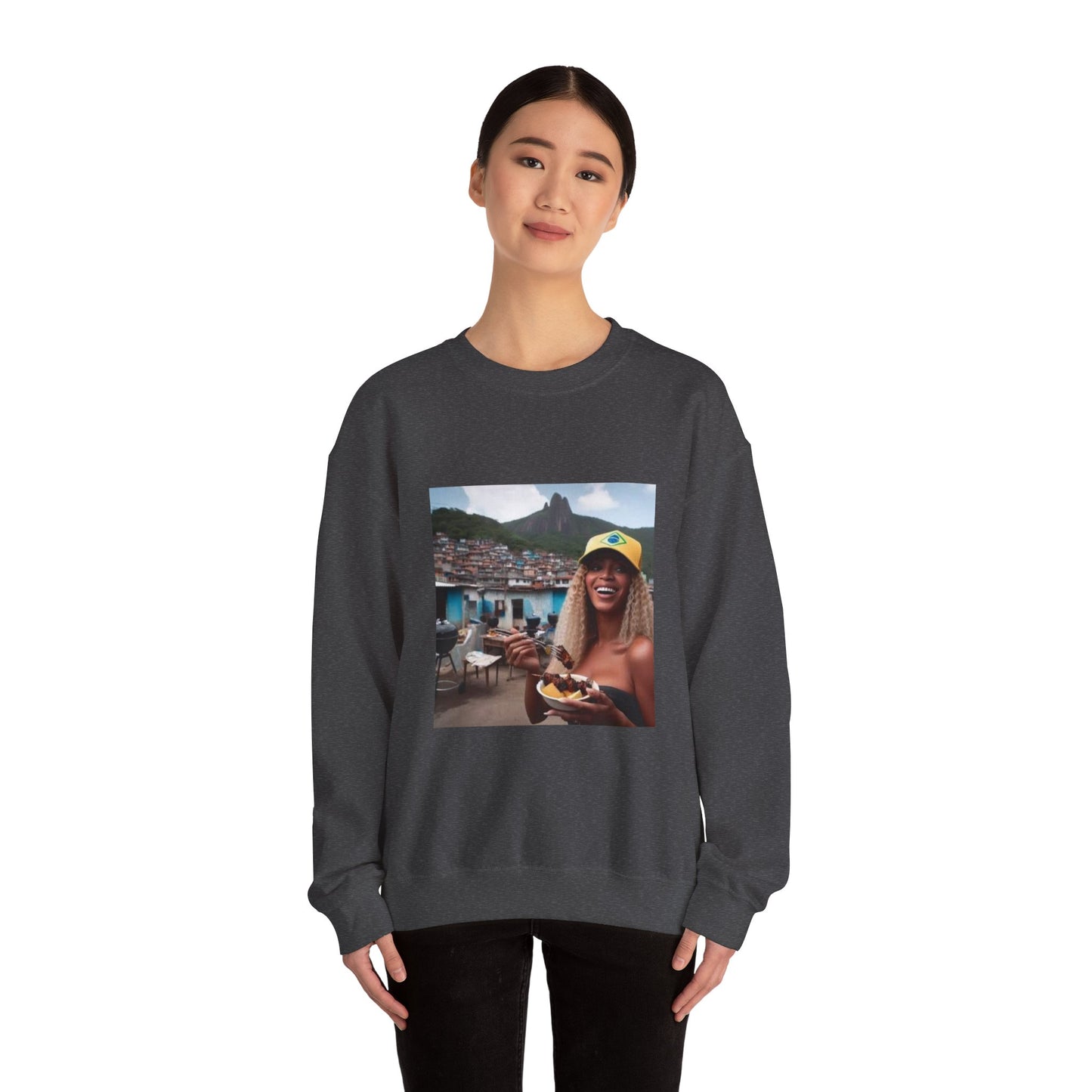 Bey Churras in Favela Series Unisex Crewneck Sweatshirt