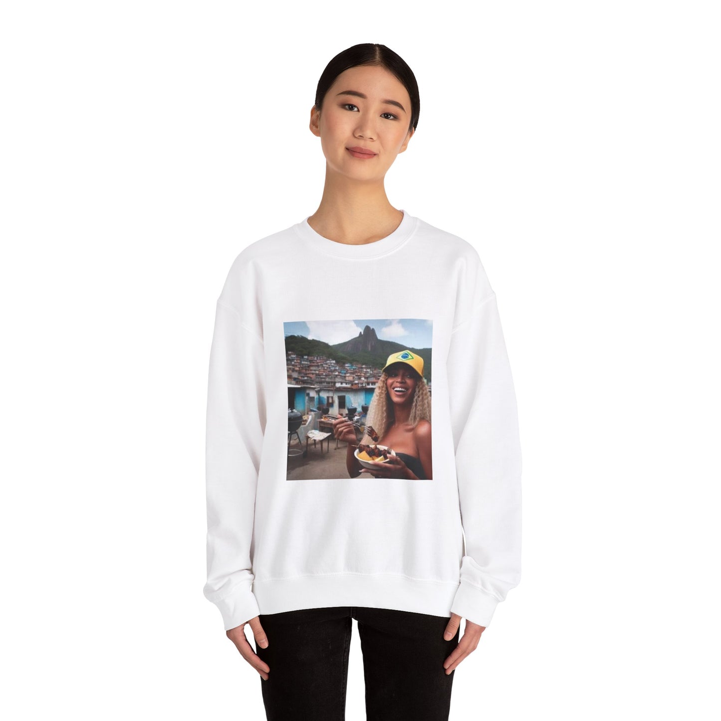 Bey Churras in Favela Series Unisex Crewneck Sweatshirt