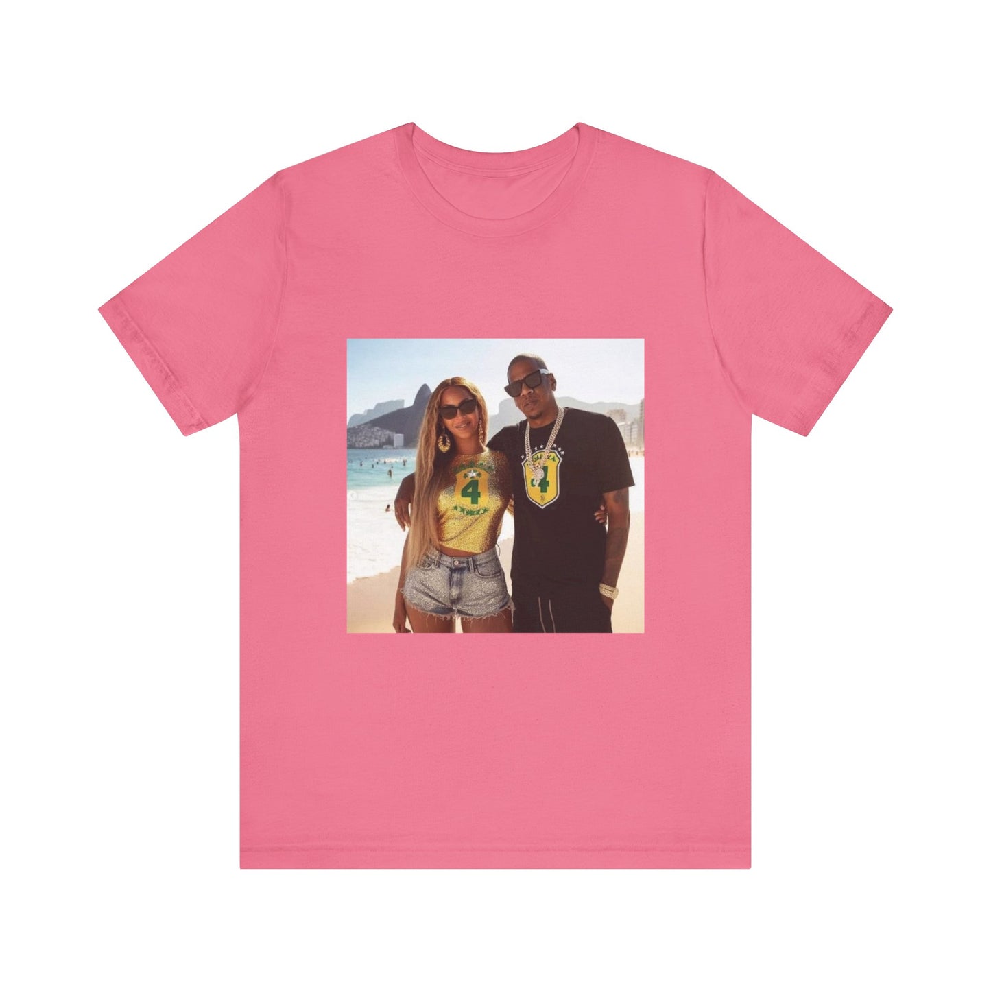 Bey and Jay in Rio Unisex Short Sleeve Tee