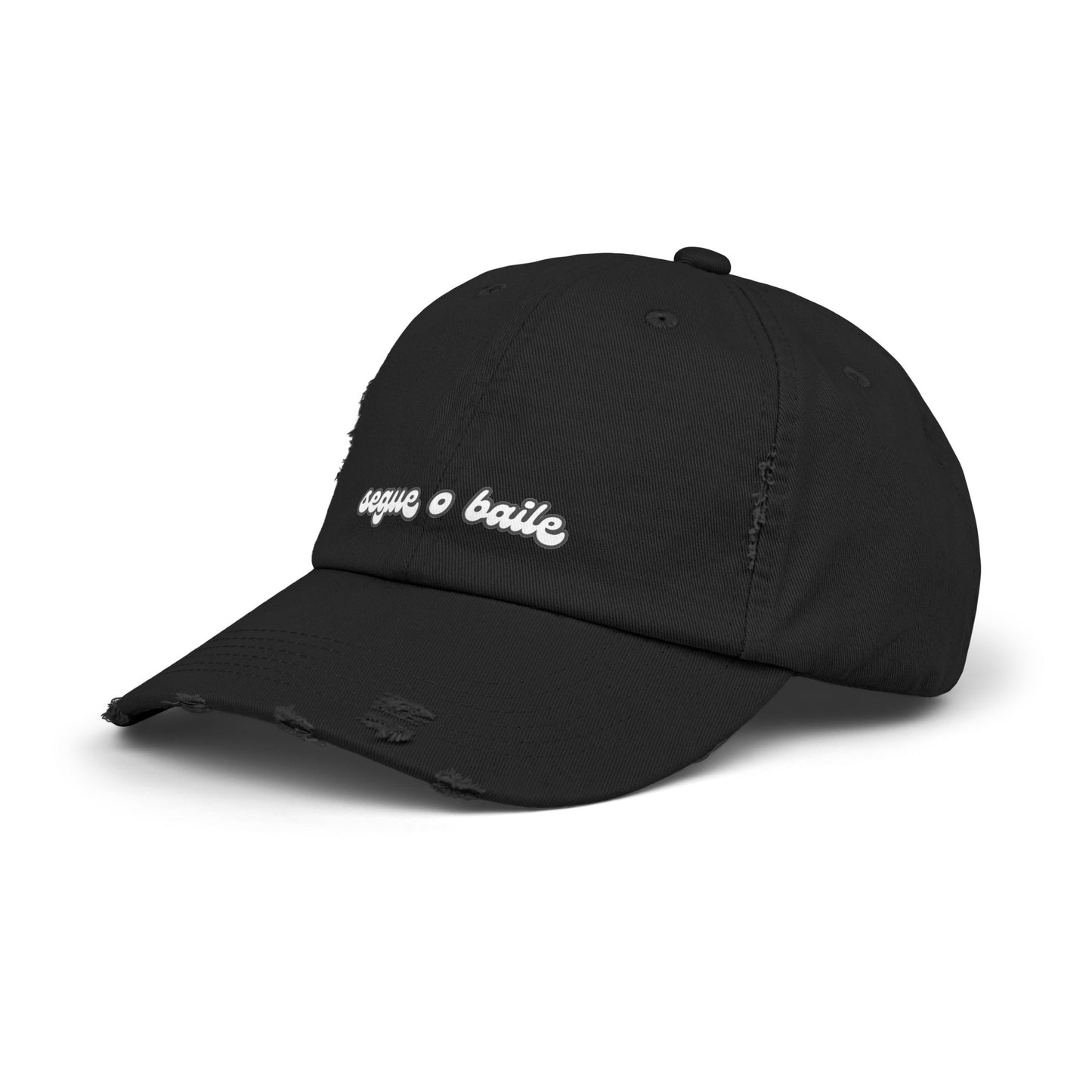 Segue o Baile Hat Distressed Cap Brazil Quotes