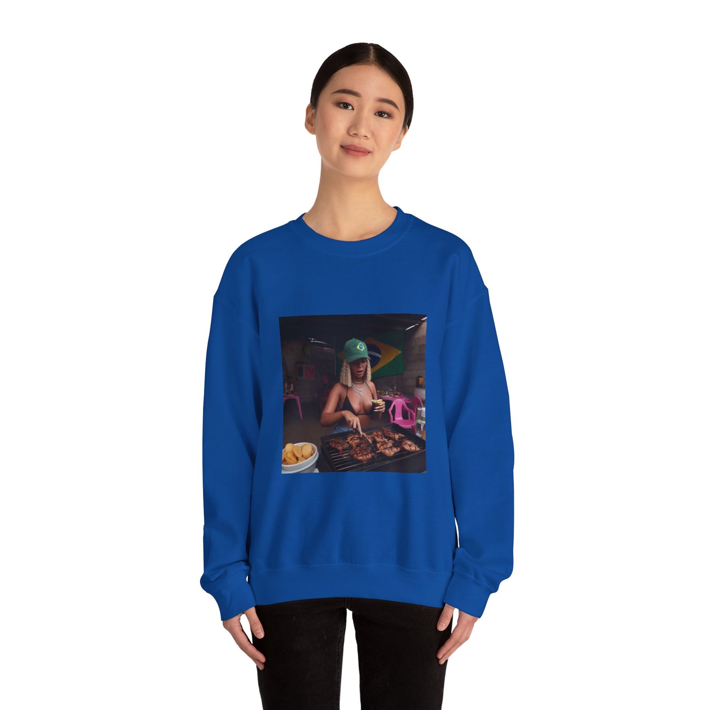 Bey Churras in Favela Series Unisex Crewneck Sweatshirt