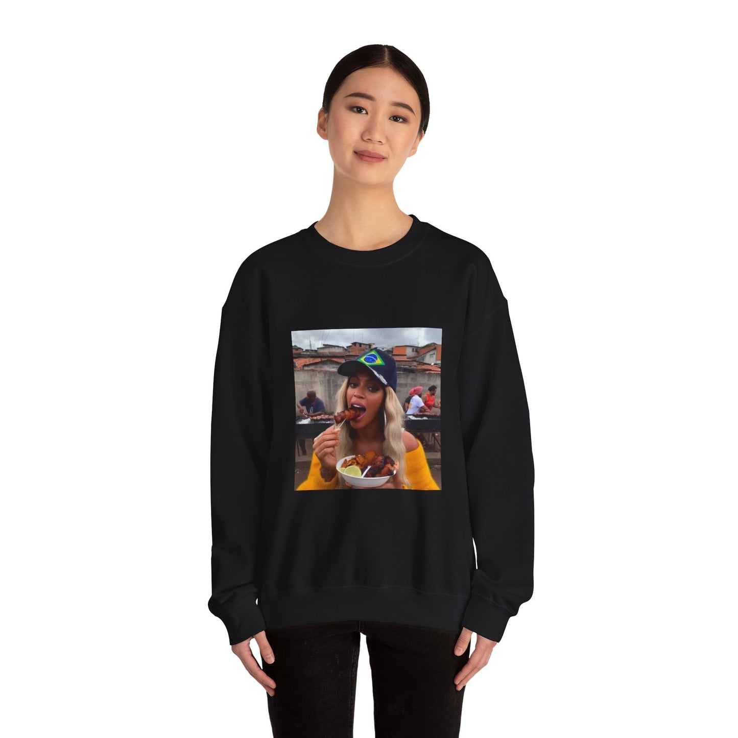 Bey Churras in Favela Series Unisex Crewneck Sweatshirt