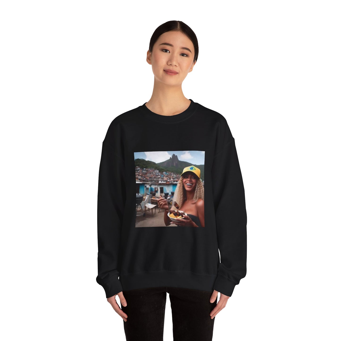 Bey Churras in Favela Series Unisex Crewneck Sweatshirt