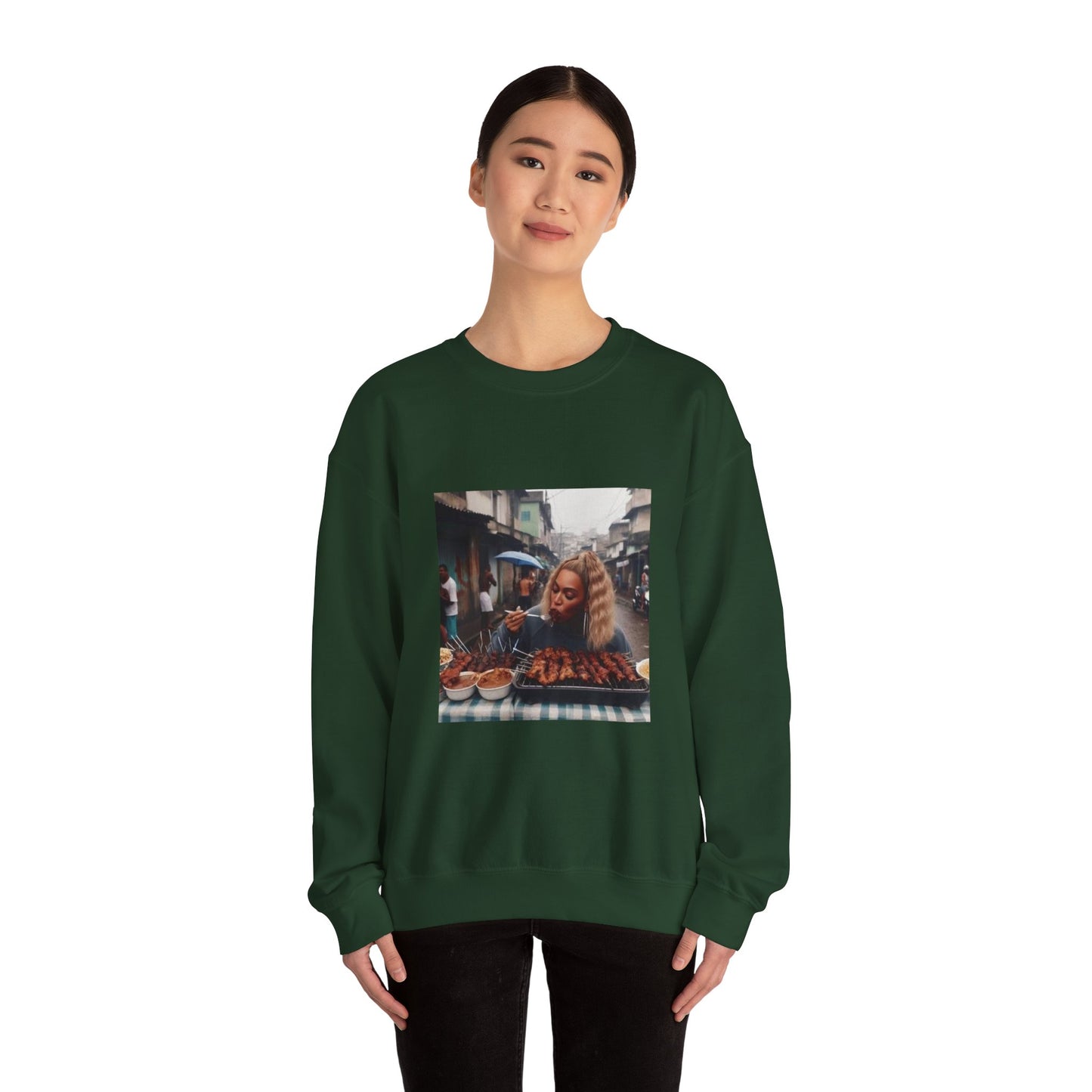 Bey Churras in Favela Series Unisex Crewneck Sweatshirt