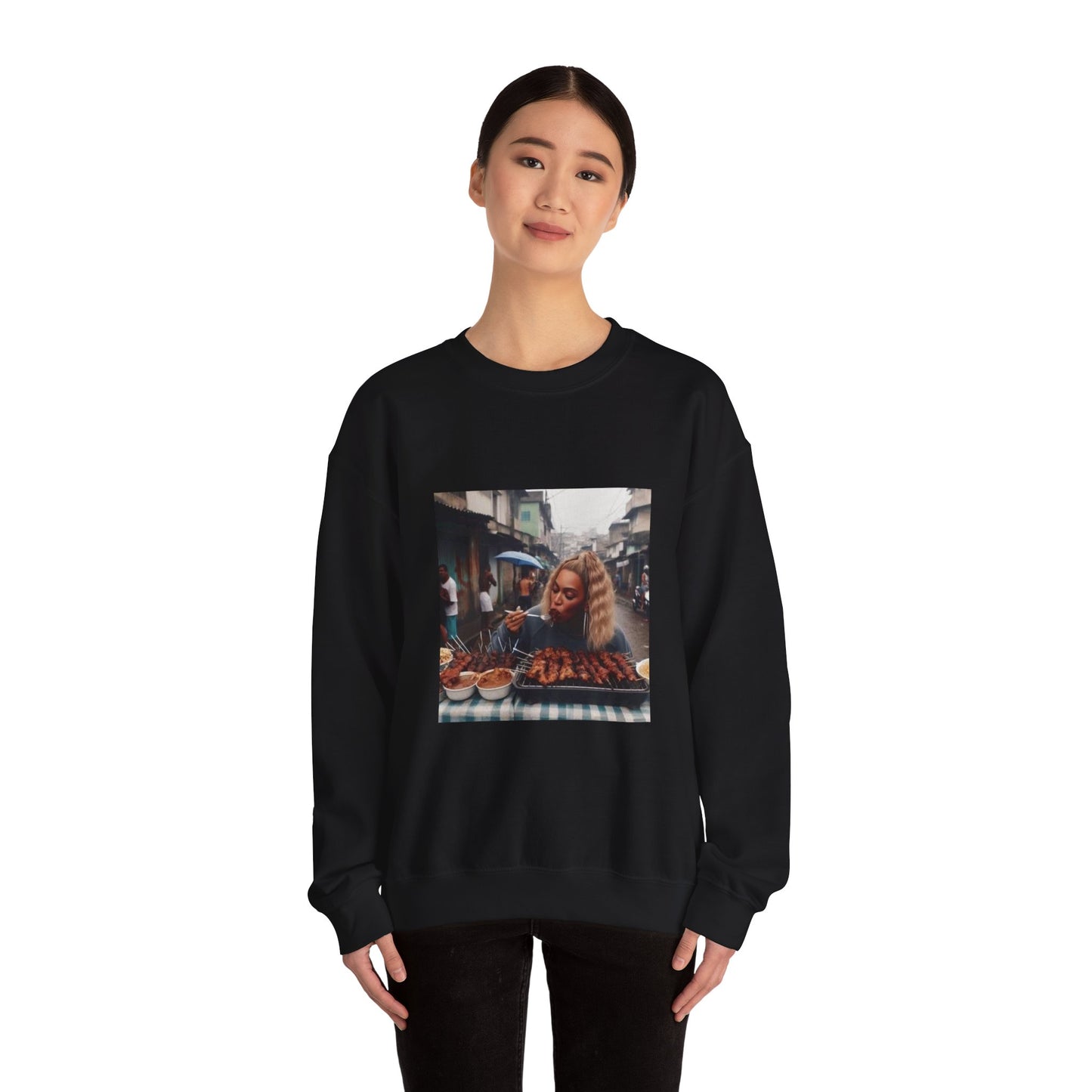 Bey Churras in Favela Series Unisex Crewneck Sweatshirt