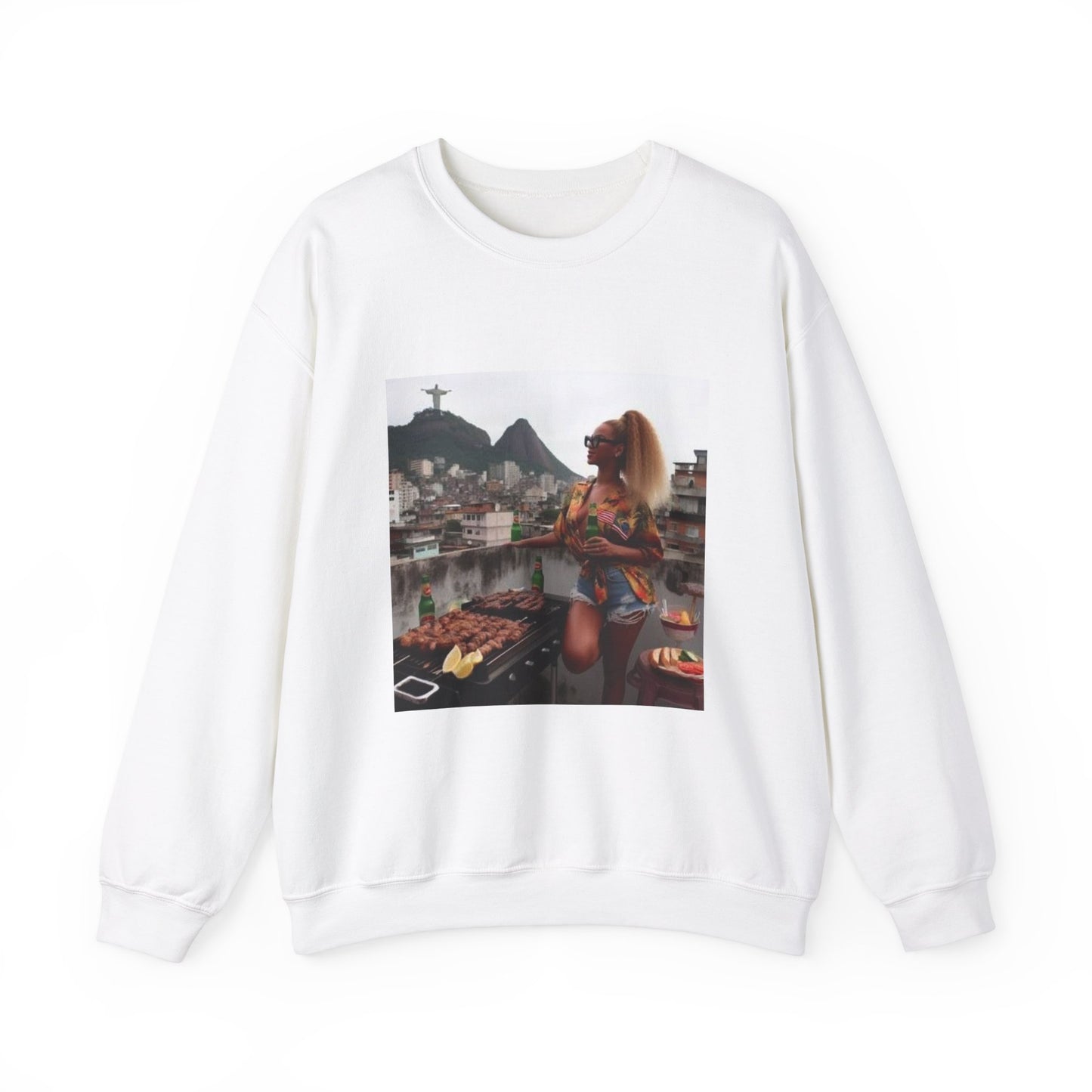 Bey Churras in Favela Series Unisex Crewneck Sweatshirt