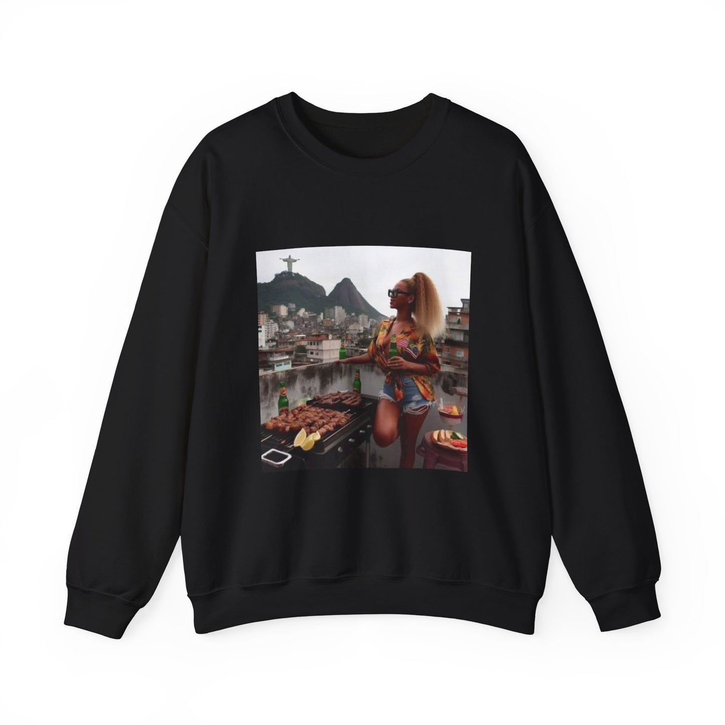 Bey Churras in Favela Series Unisex Crewneck Sweatshirt