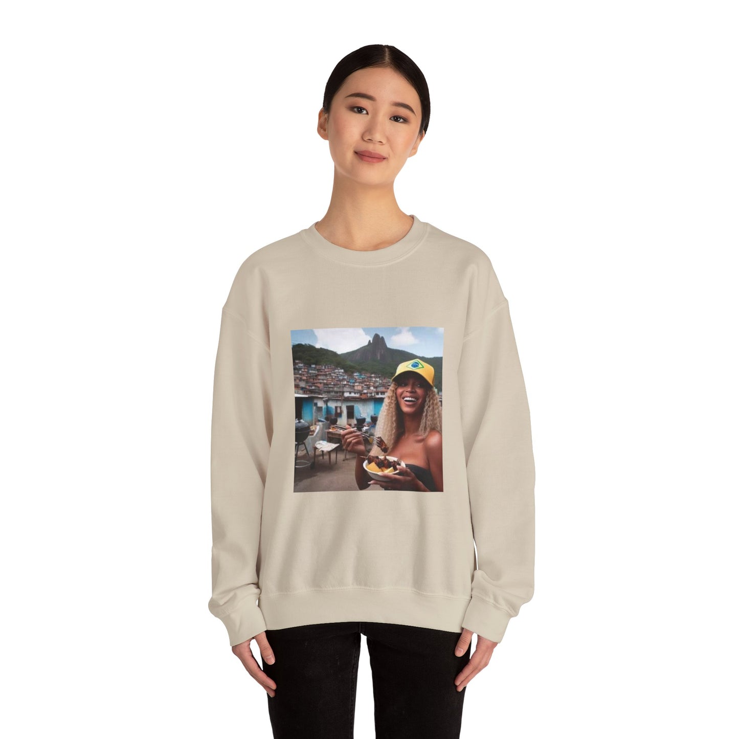 Bey Churras in Favela Series Unisex Crewneck Sweatshirt