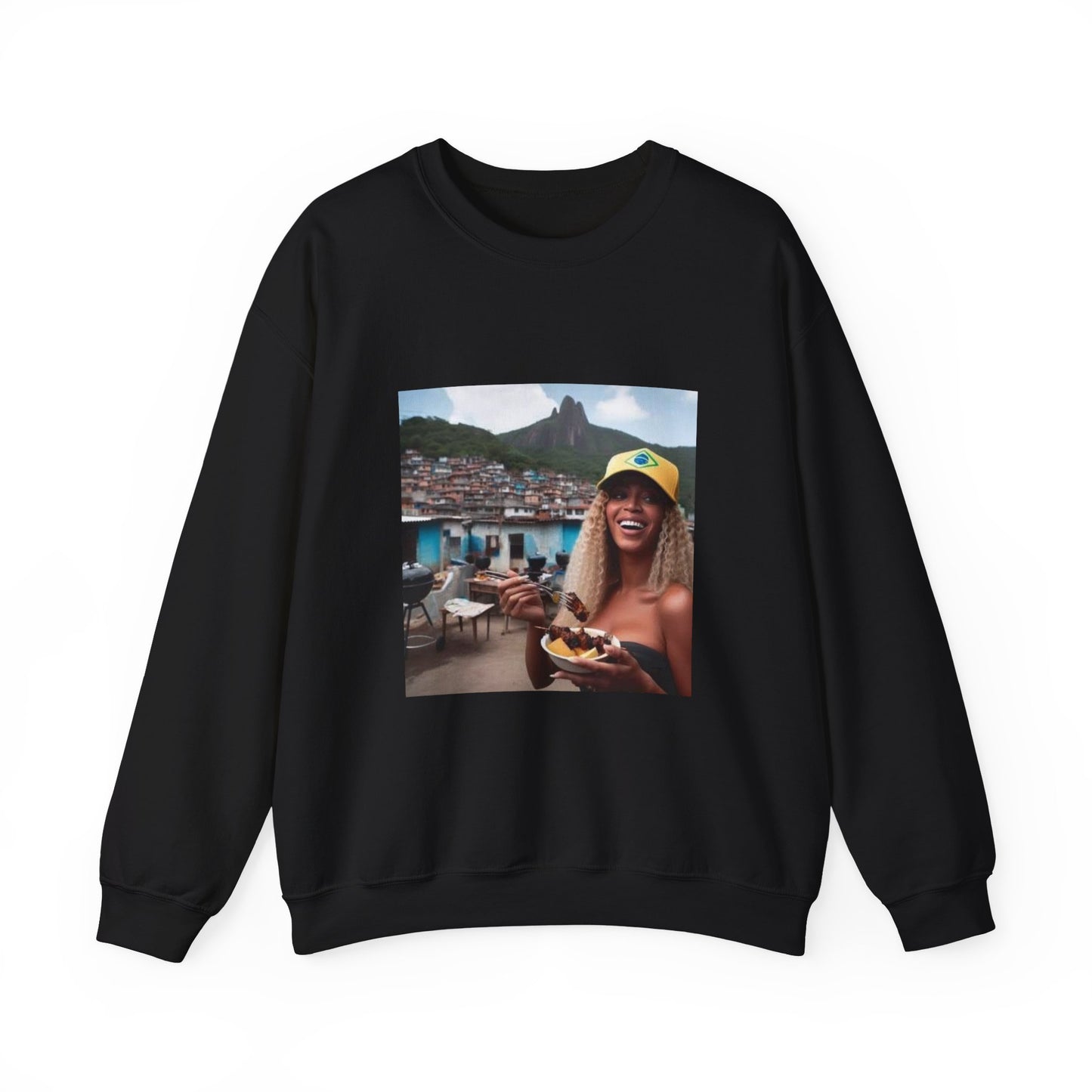 Bey Churras in Favela Series Unisex Crewneck Sweatshirt