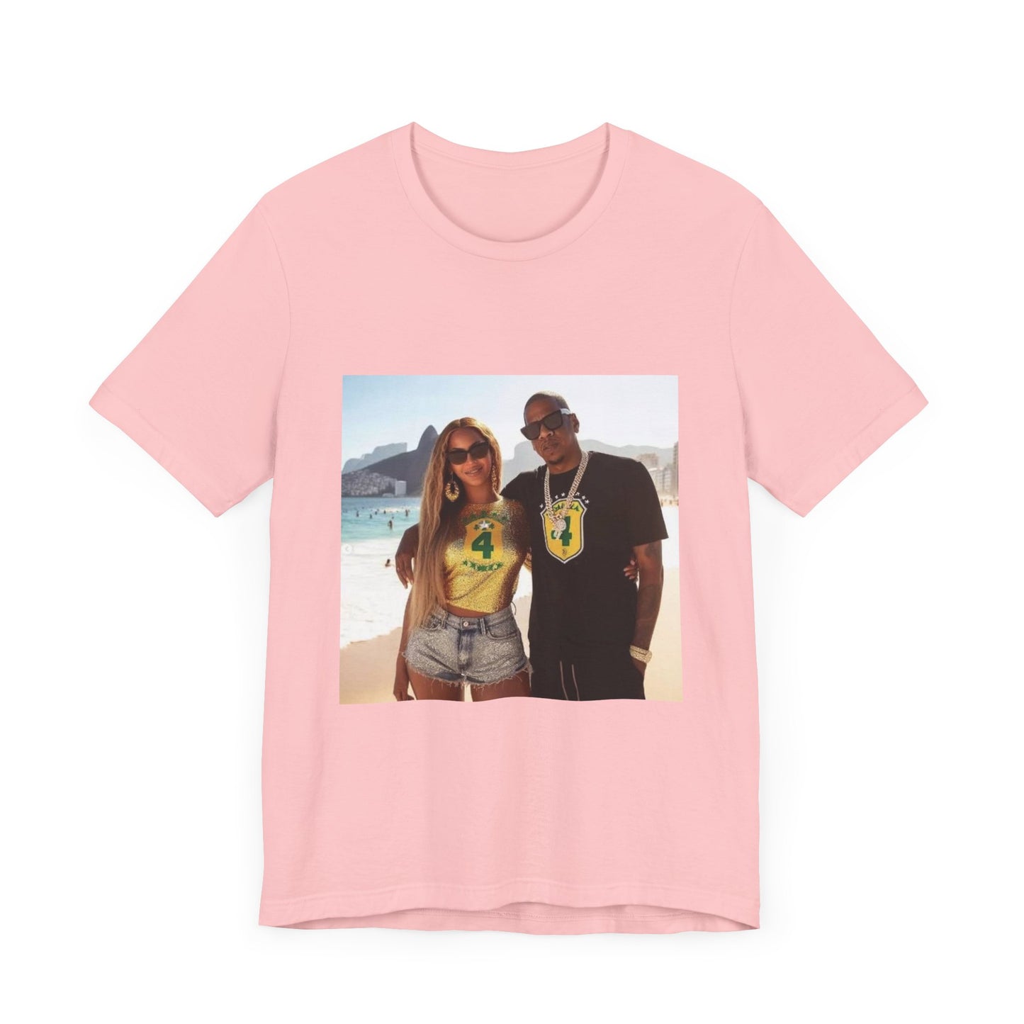 Bey and Jay in Rio Unisex Short Sleeve Tee