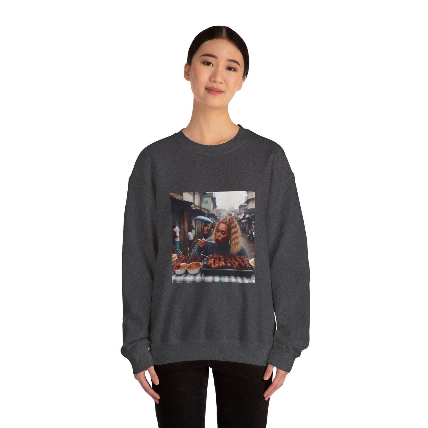 Bey Churras in Favela Series Unisex Crewneck Sweatshirt