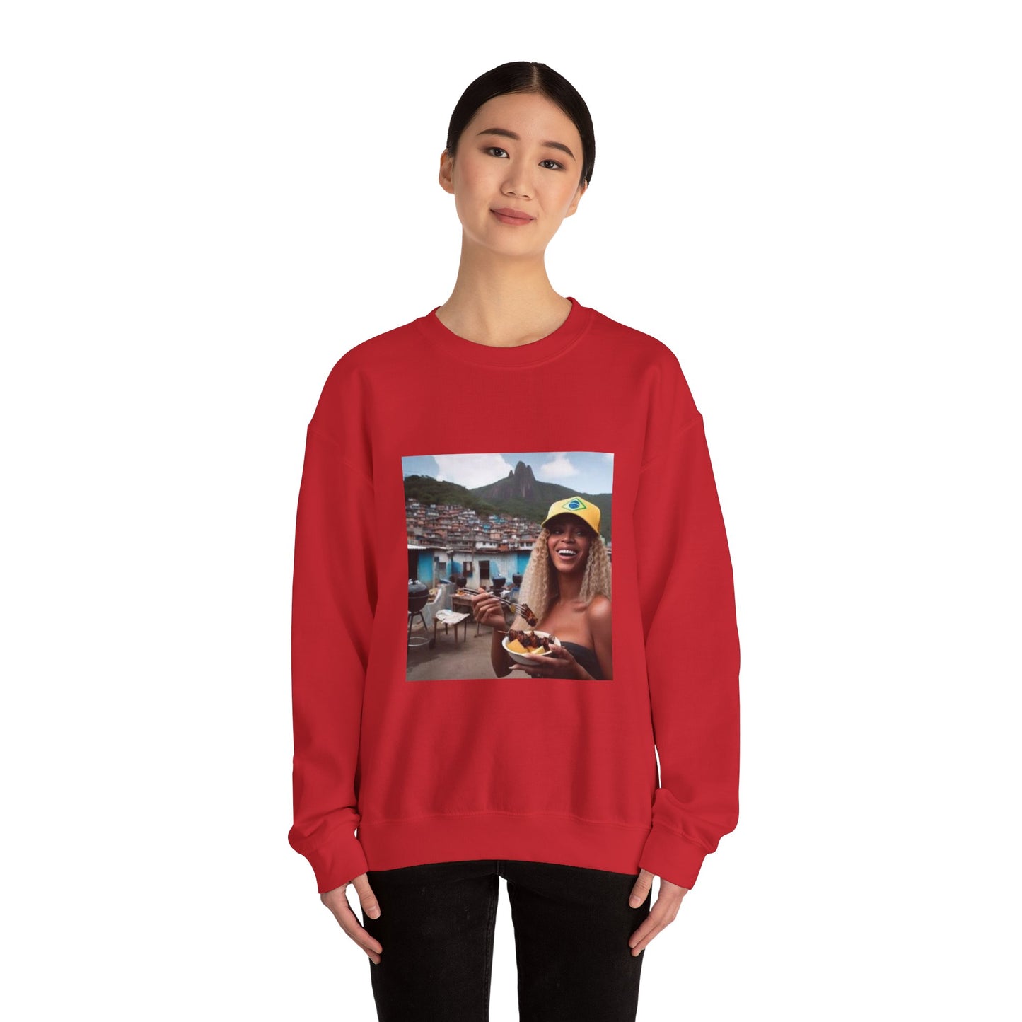 Bey Churras in Favela Series Unisex Crewneck Sweatshirt