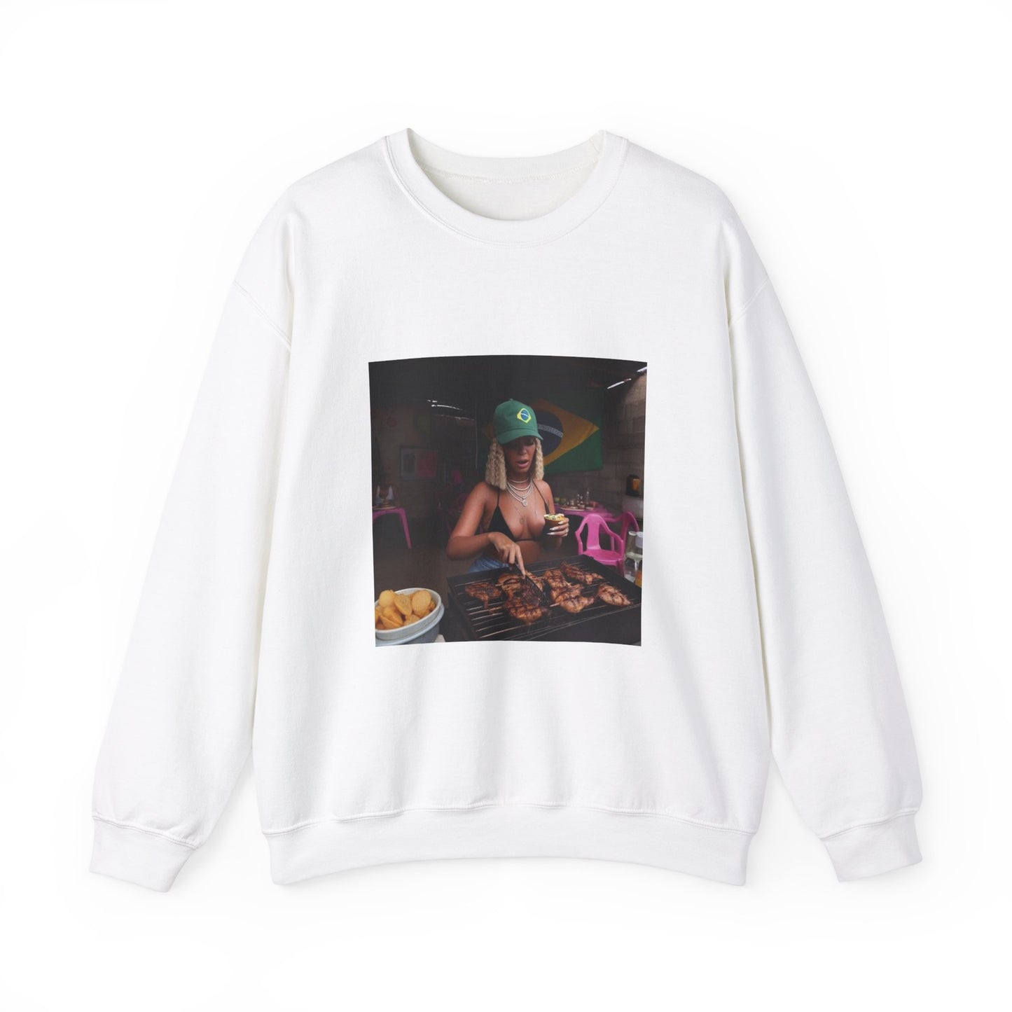 Bey Churras in Favela Series Unisex Crewneck Sweatshirt