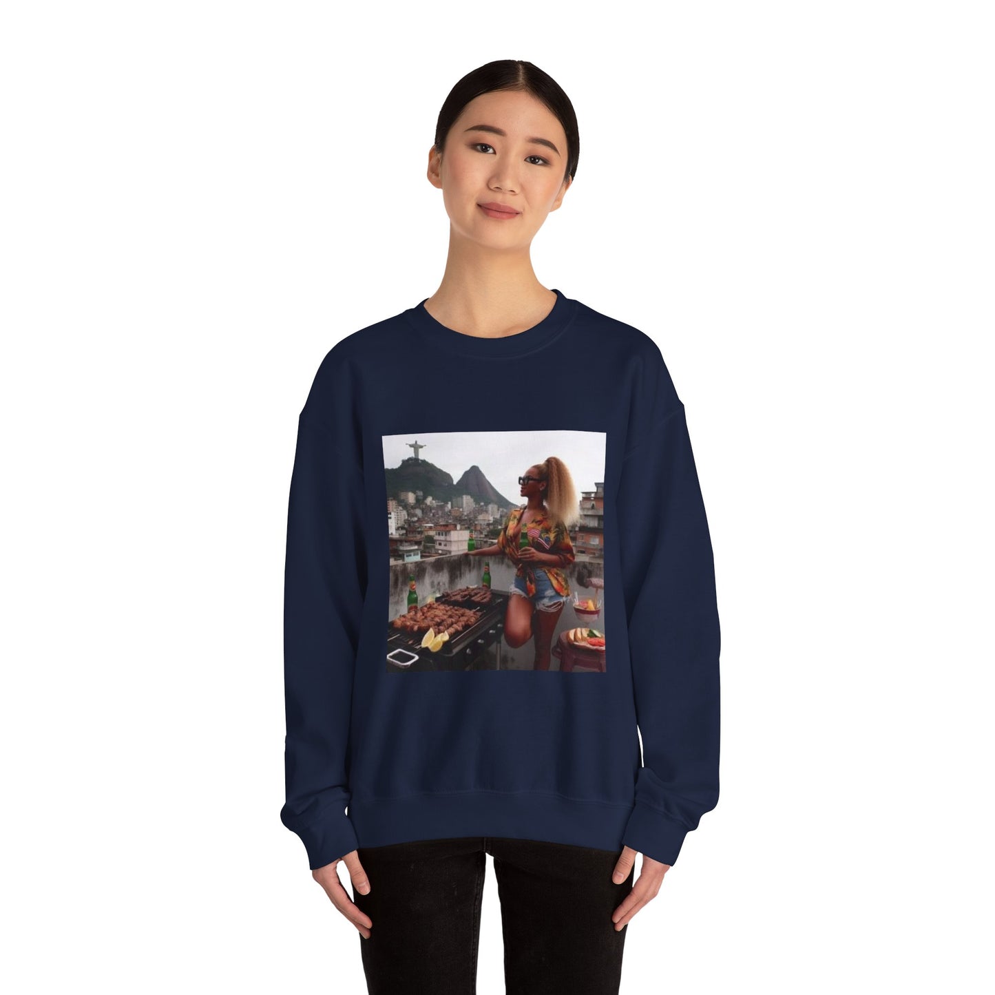 Bey Churras in Favela Series Unisex Crewneck Sweatshirt