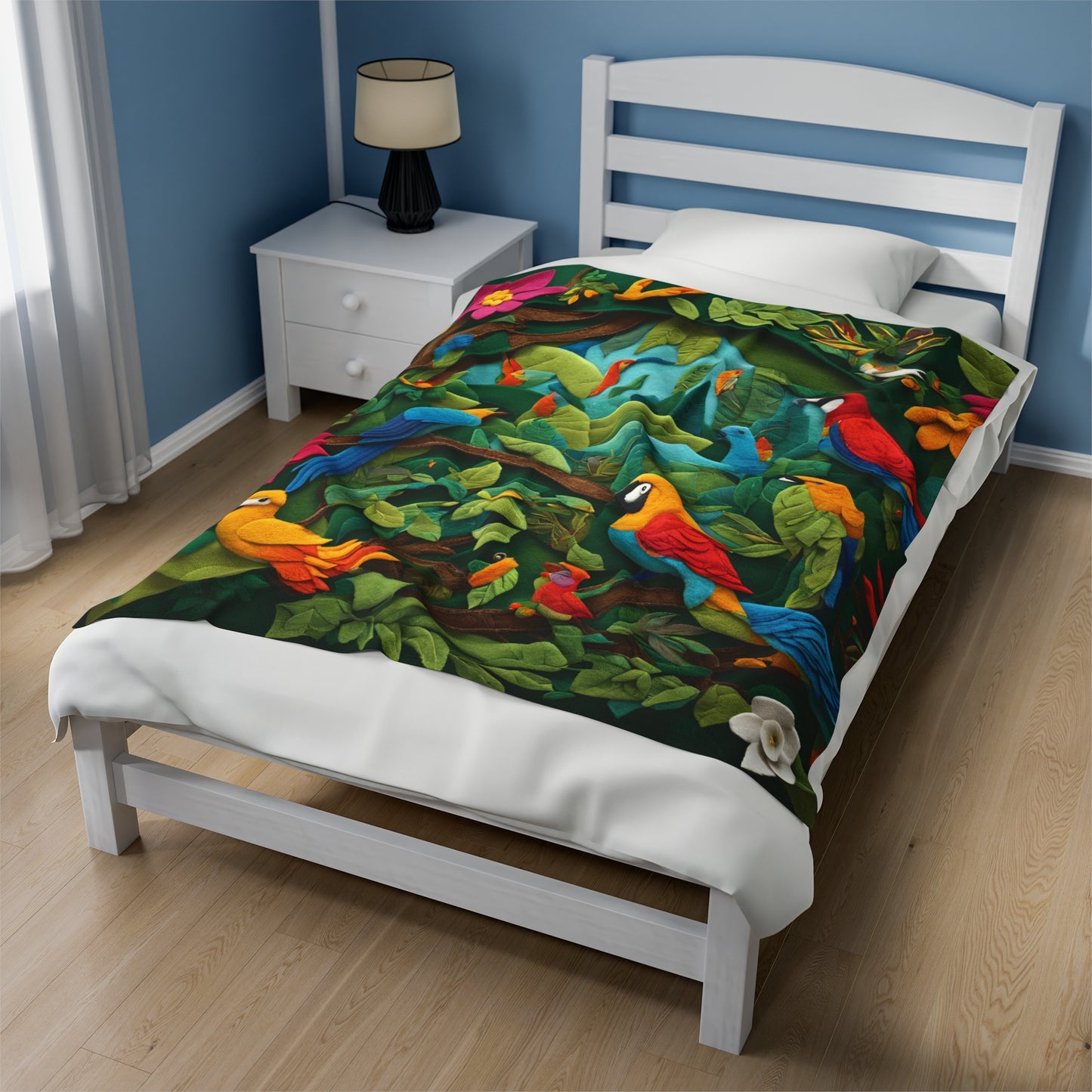 Macaw Forest Plush Blanket