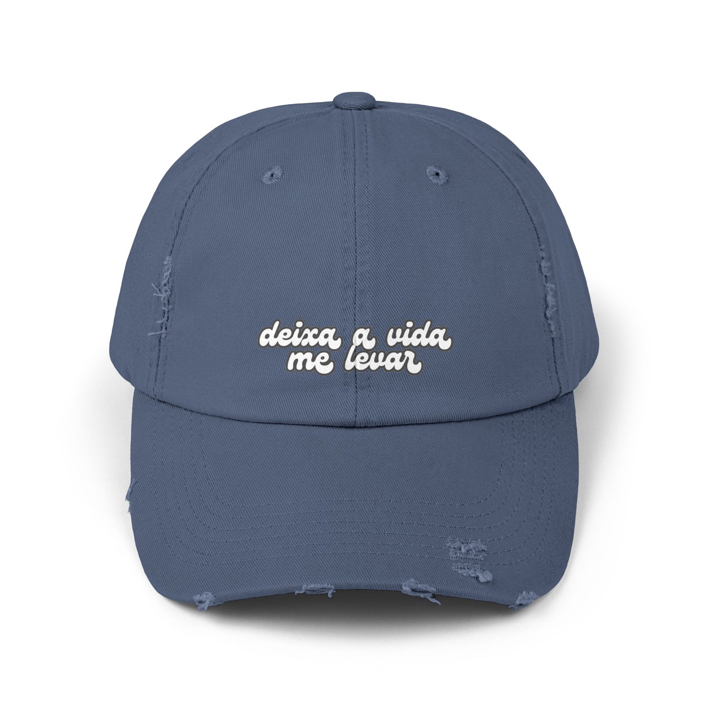 Deixa a Vida Me Levar Hat Distressed Cap Brazil Quotes