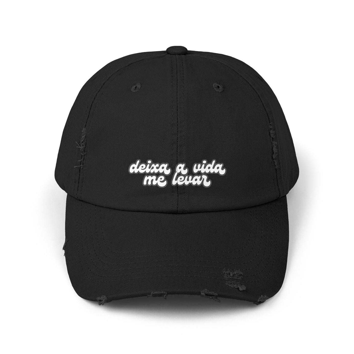 Deixa a Vida Me Levar Hat Distressed Cap Brazil Quotes