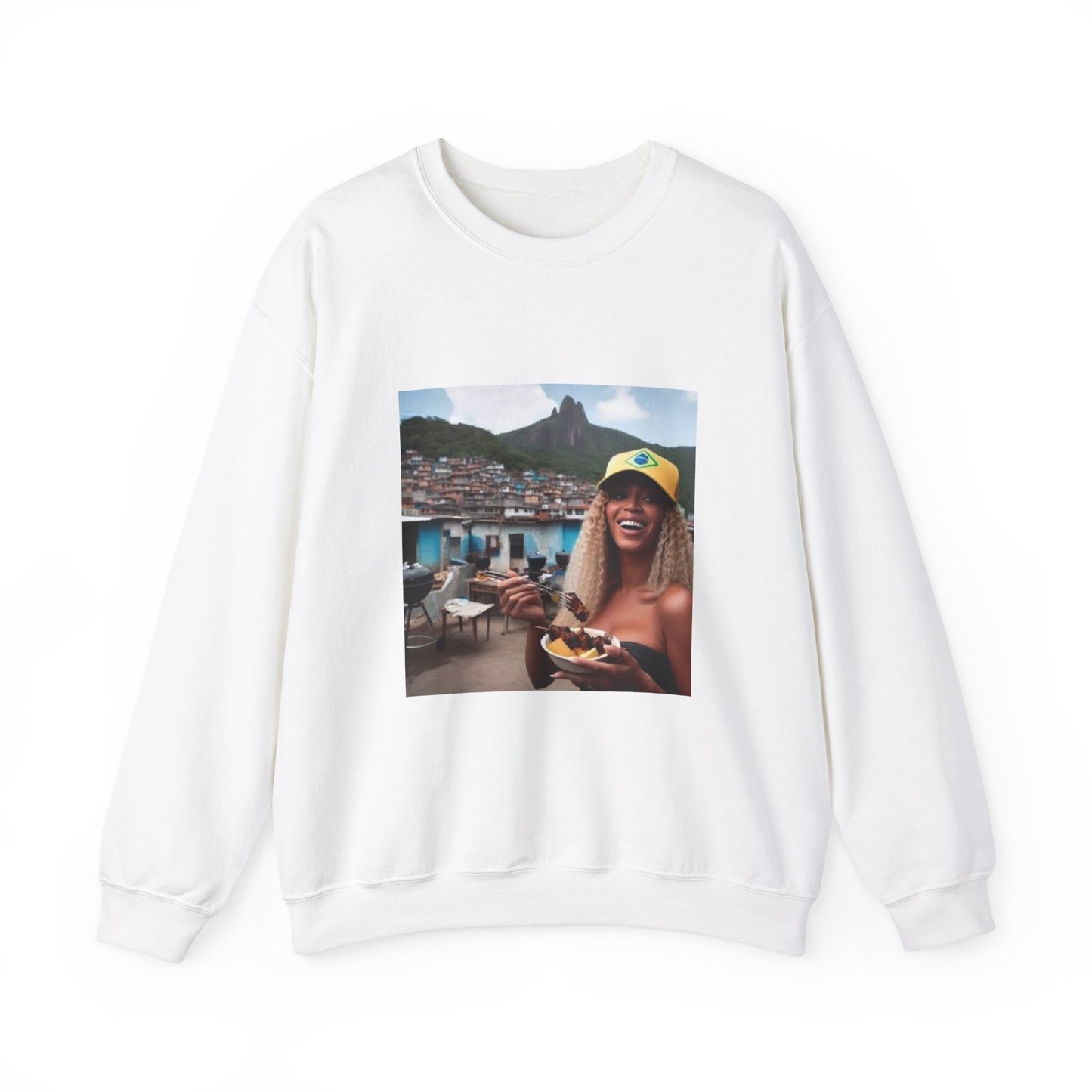 Bey Churras in Favela Series Unisex Crewneck Sweatshirt