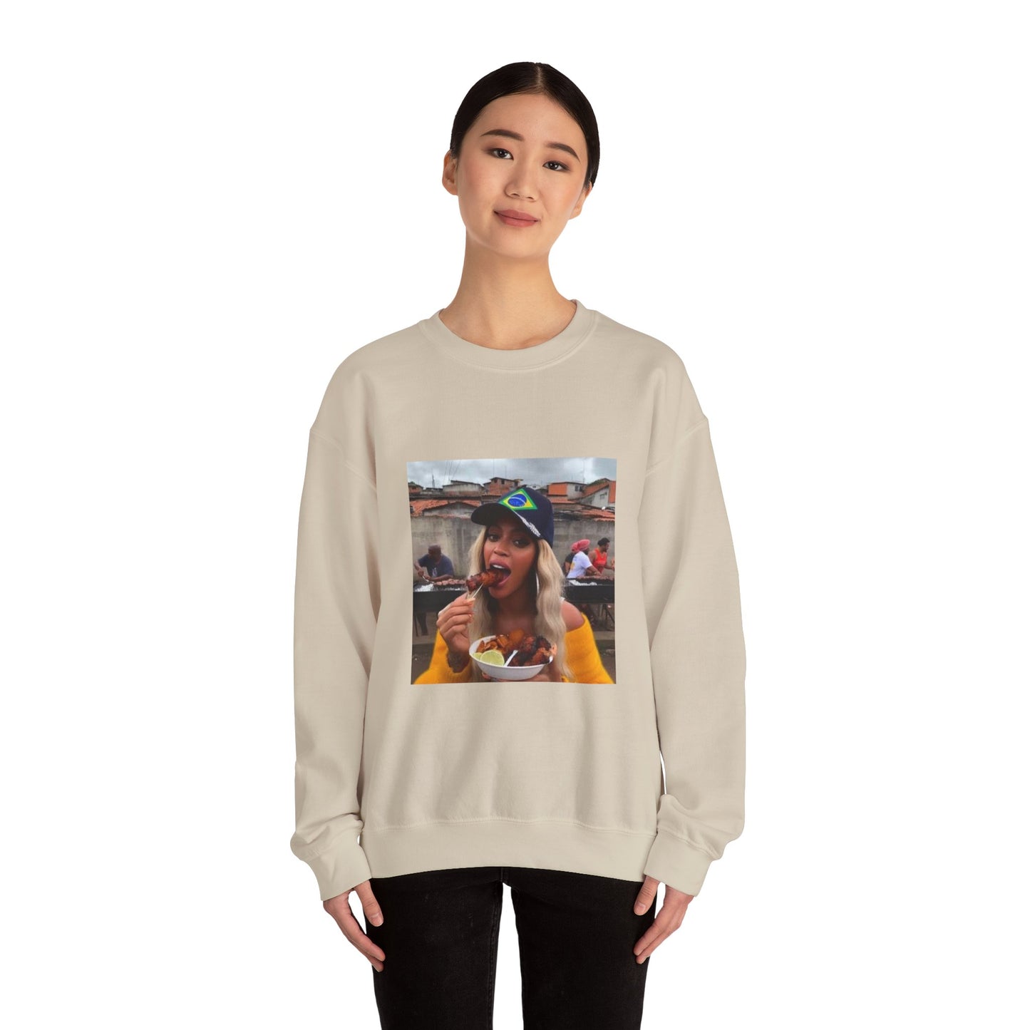 Bey Churras in Favela Series Unisex Crewneck Sweatshirt