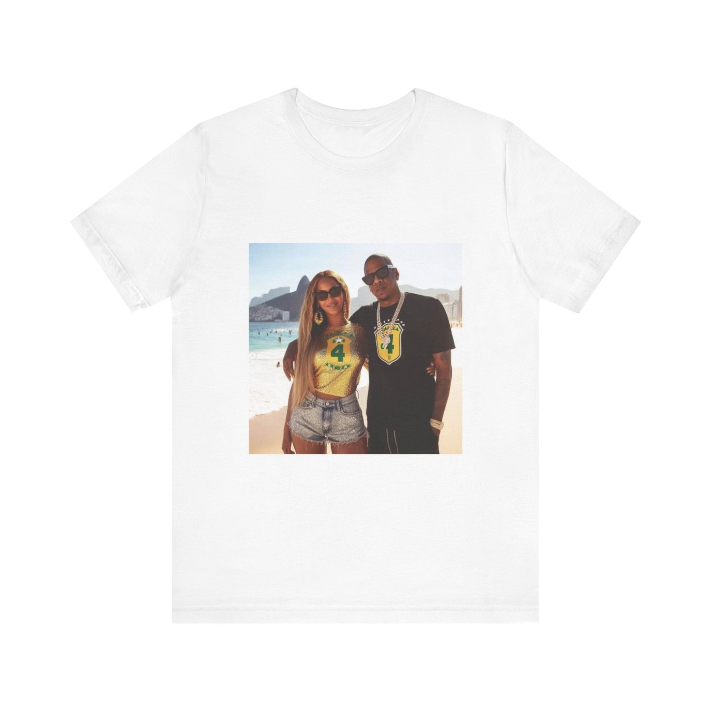 Bey and Jay in Rio Unisex Short Sleeve Tee