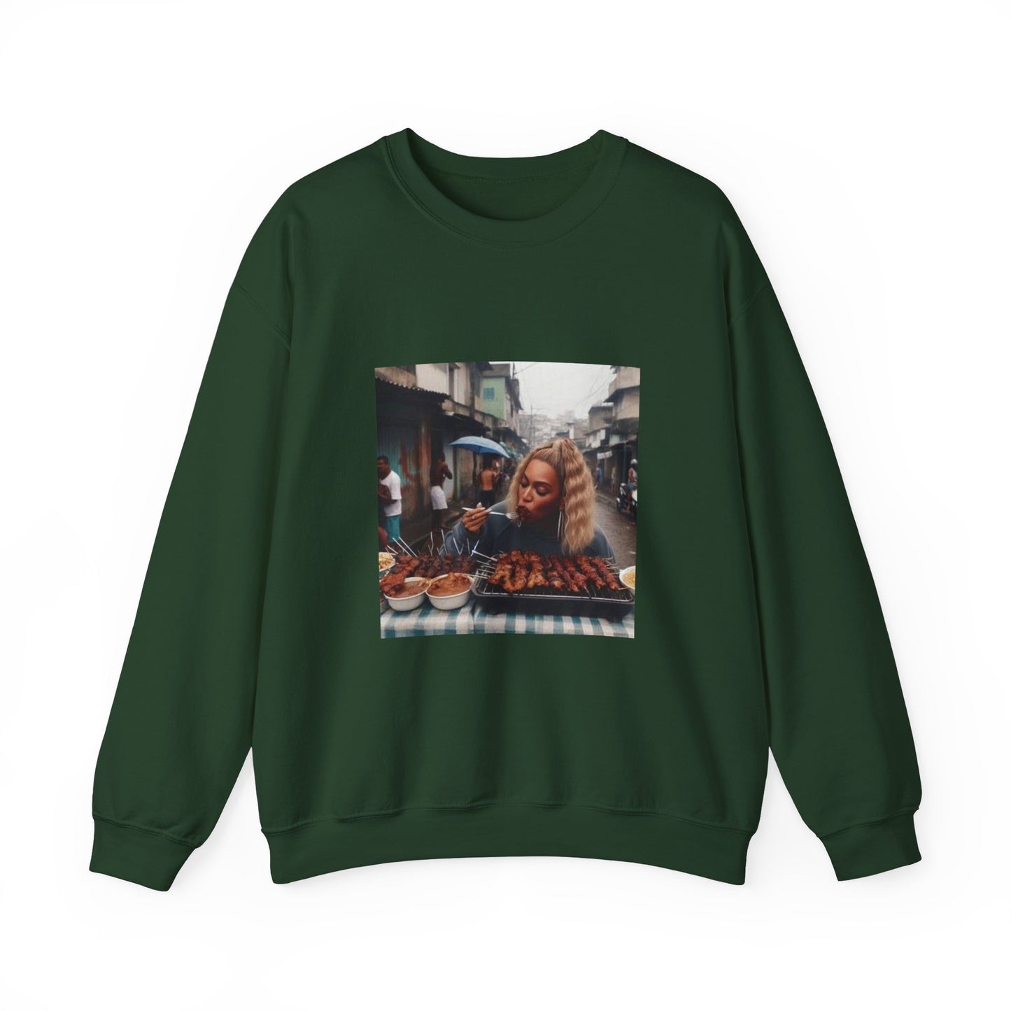 Bey Churras in Favela Series Unisex Crewneck Sweatshirt