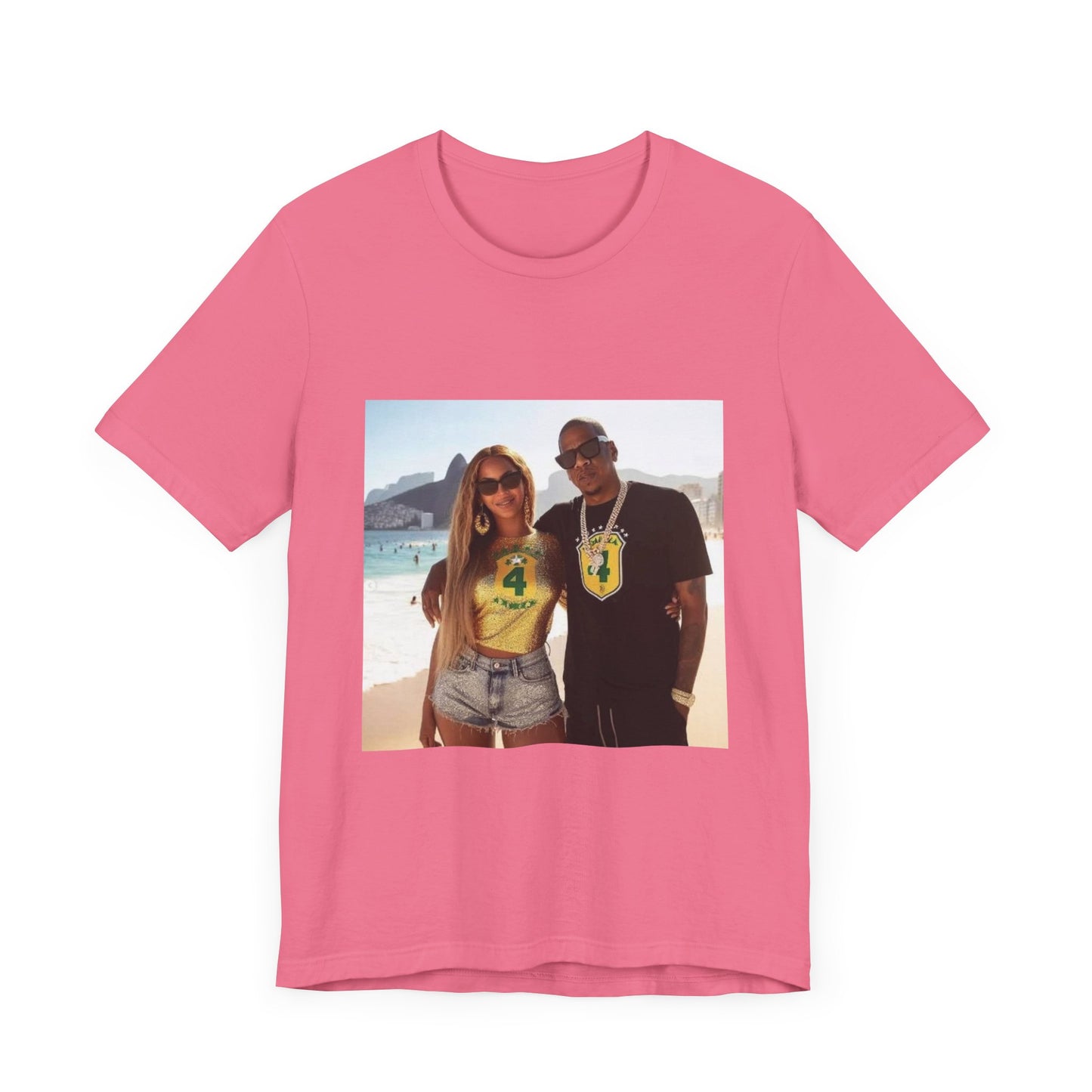 Bey and Jay in Rio Unisex Short Sleeve Tee