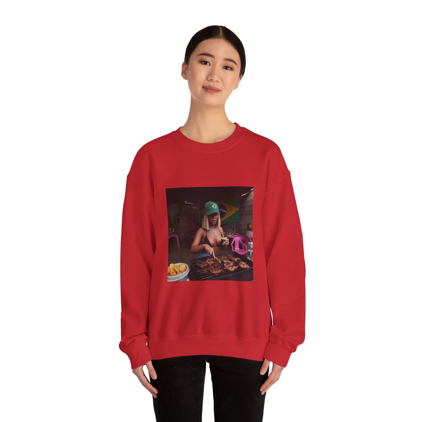 Bey Churras in Favela Series Unisex Crewneck Sweatshirt