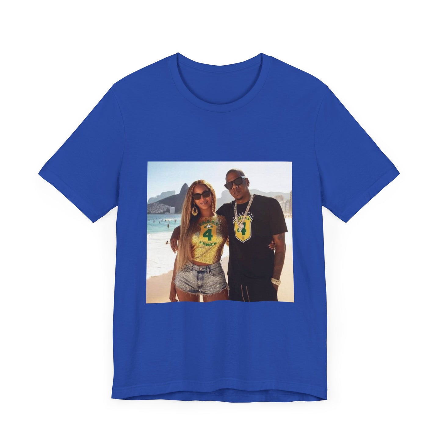 Bey and Jay in Rio Unisex Short Sleeve Tee